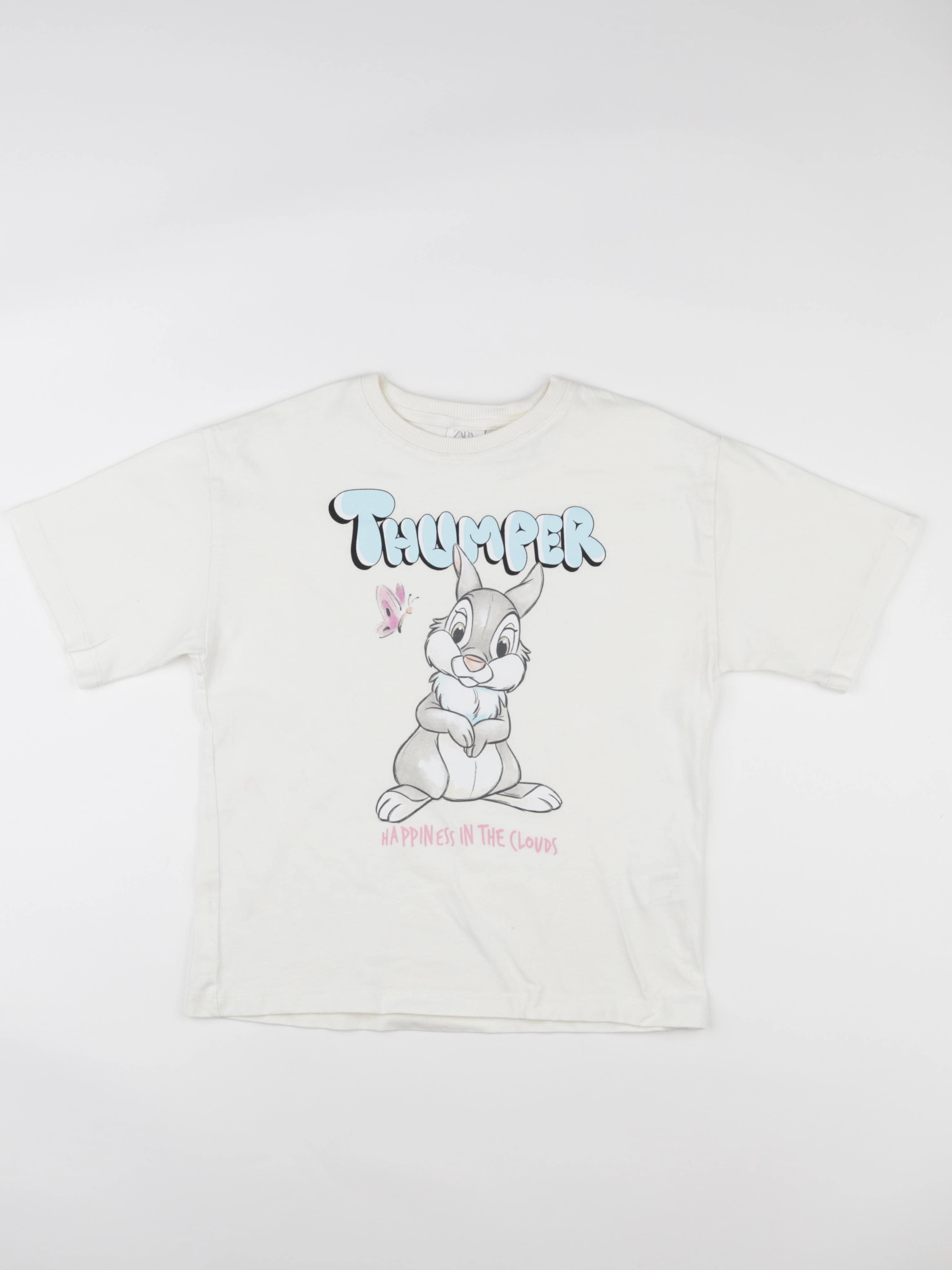 Zara - tee-shirt beige - 9/10 ans