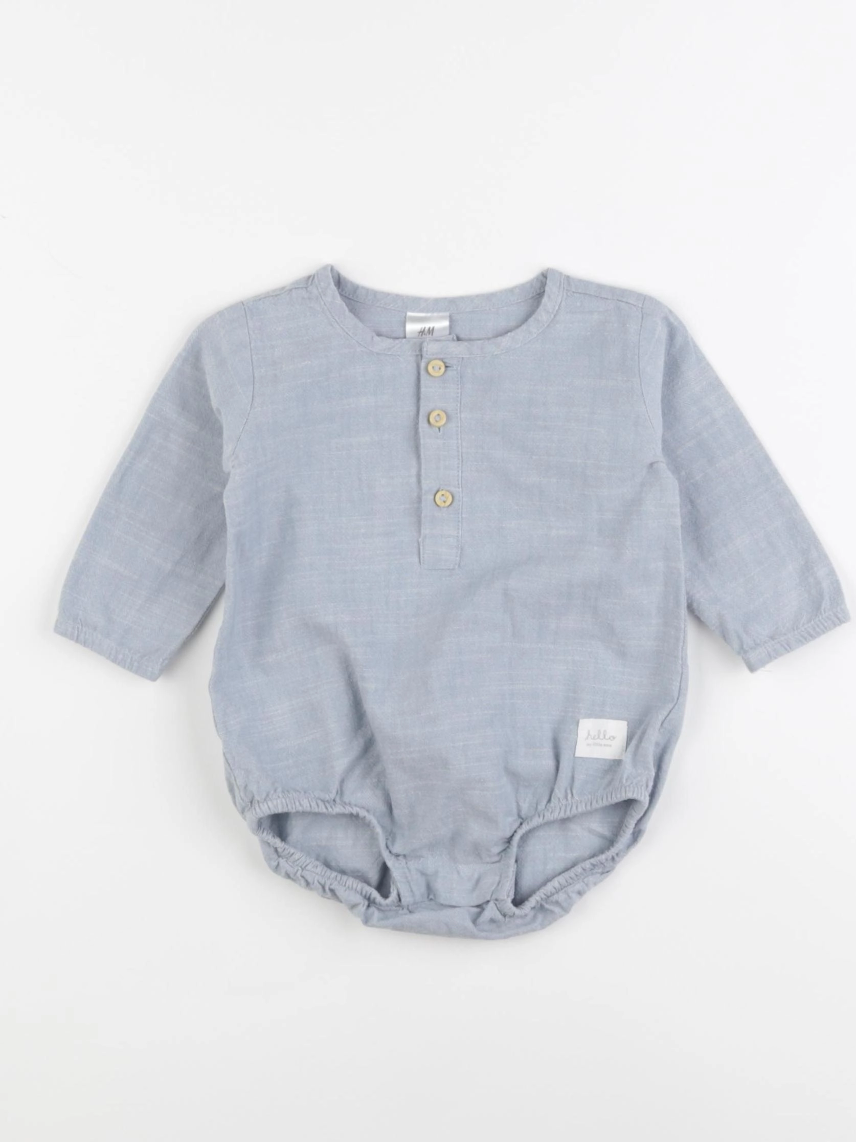 H&M - combinaison bleu - 2/4 mois