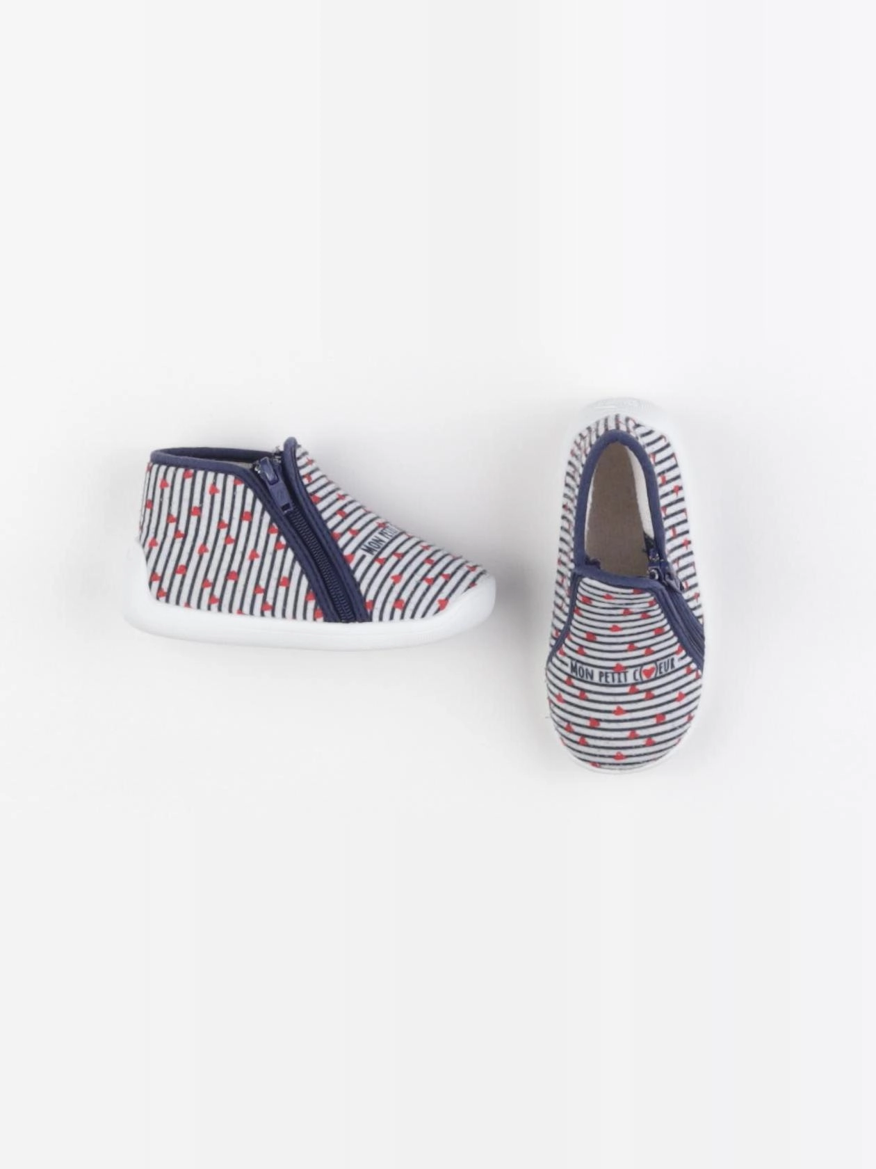 Vertbaudet - chaussons bleu - pointure 21