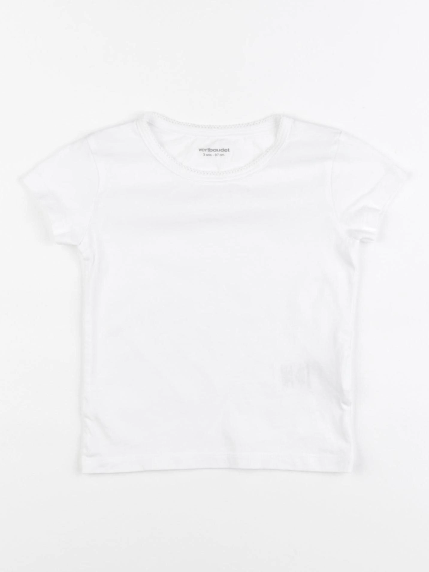 Vertbaudet - maillot de corps blanc - 3 ans