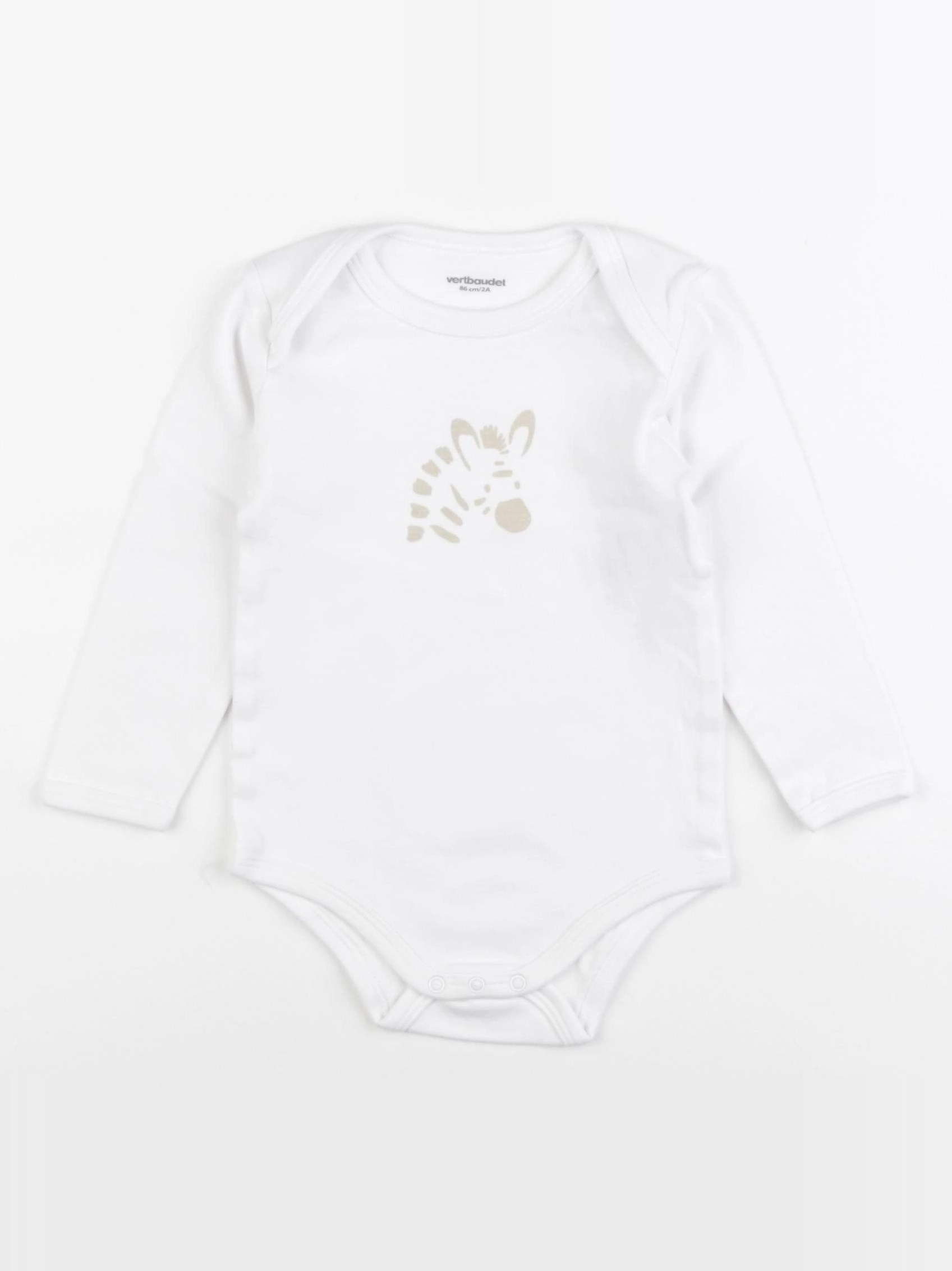 Vertbaudet - body blanc - 2 ans