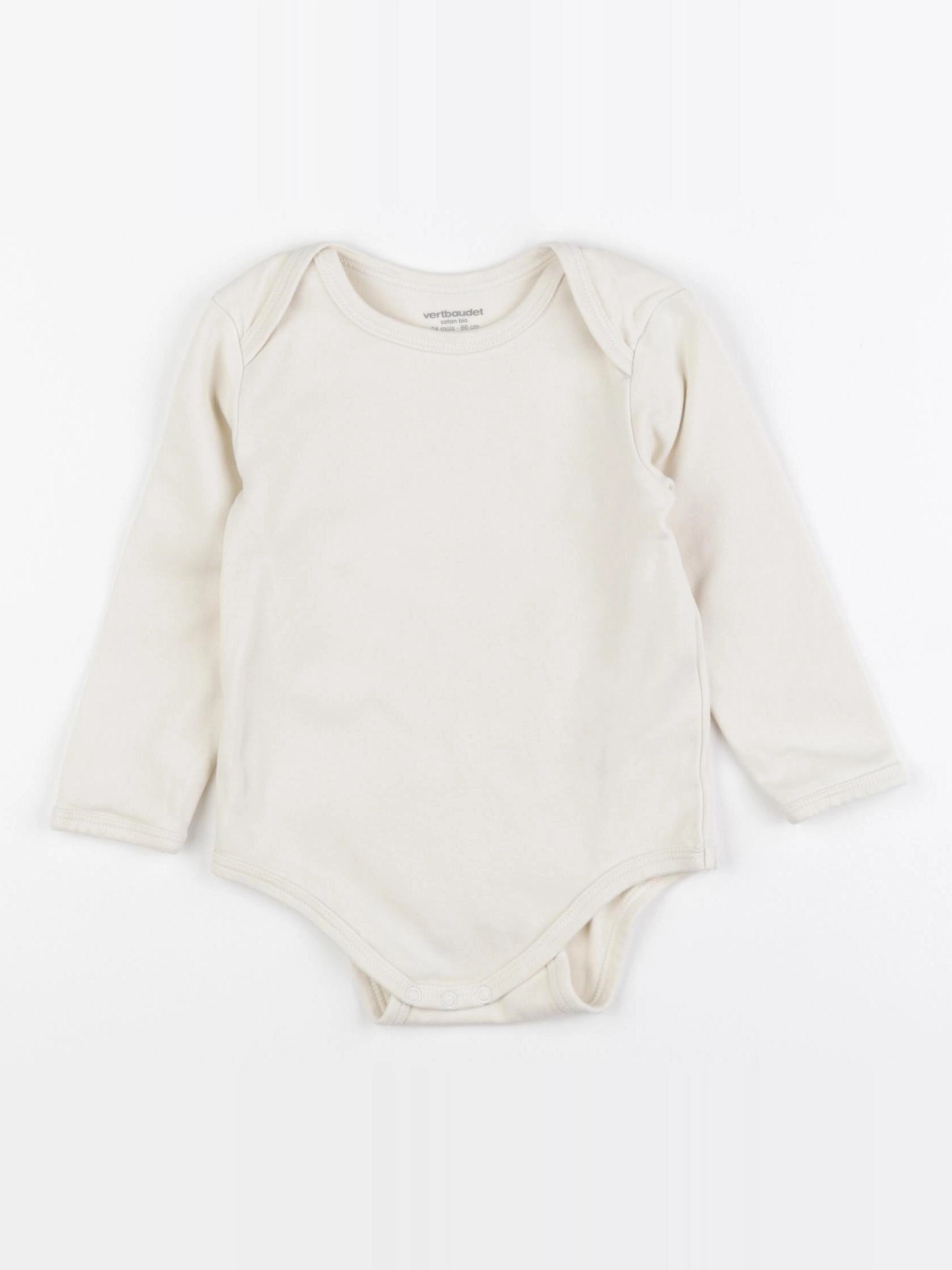 Vertbaudet - body beige - 24 mois