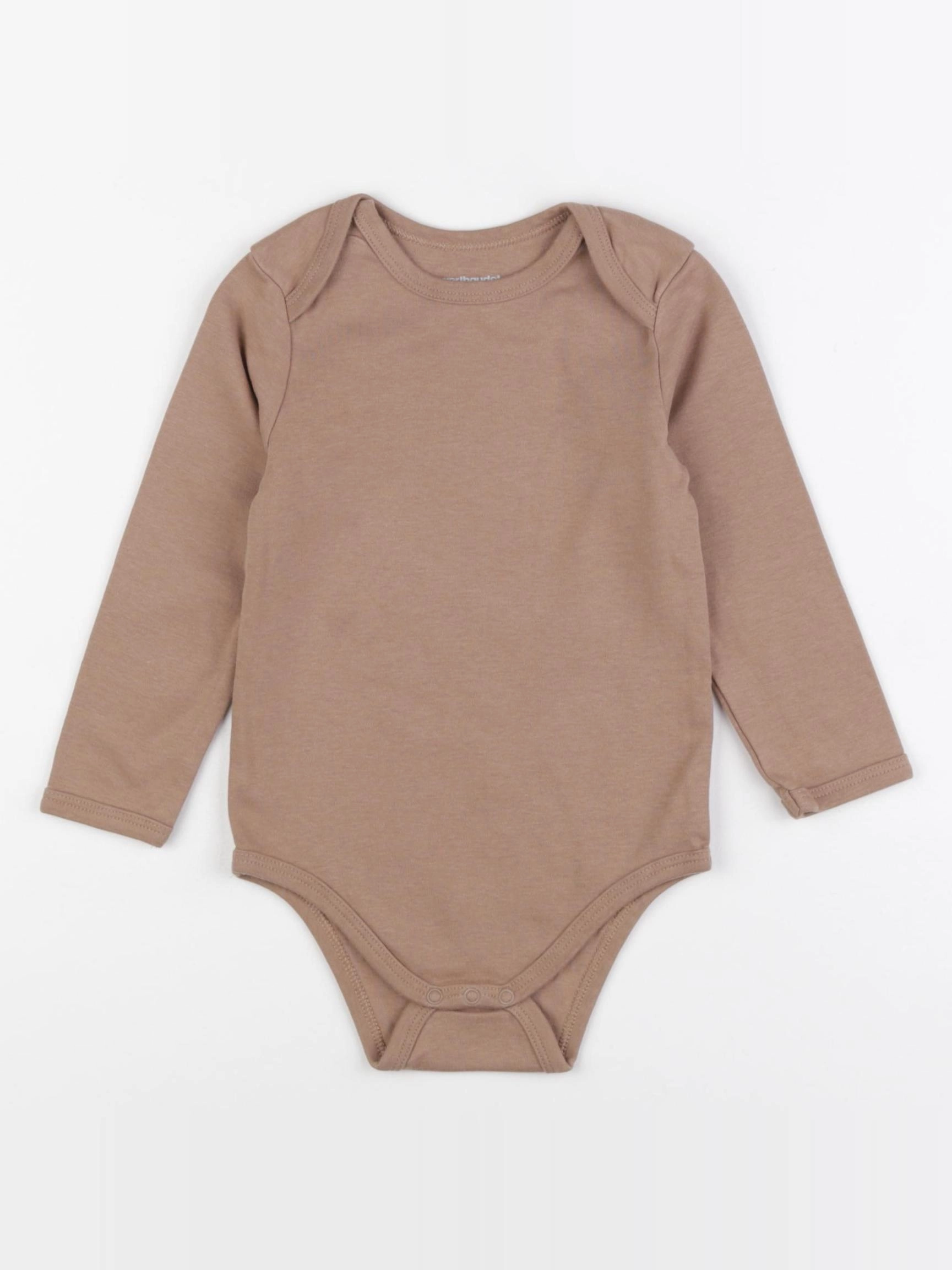 Vertbaudet - body marron - 24 mois