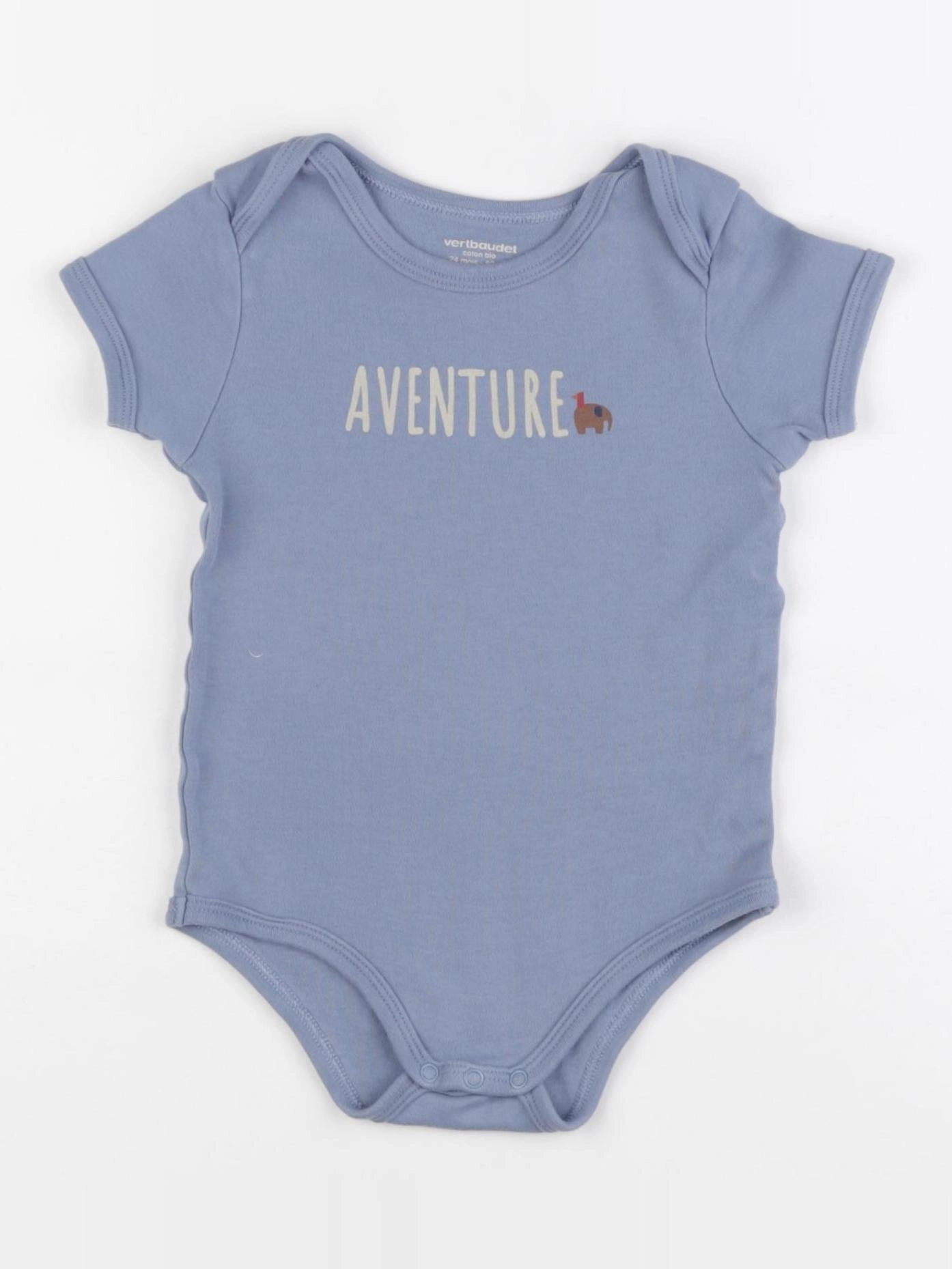 Vertbaudet - body bleu - 24 mois