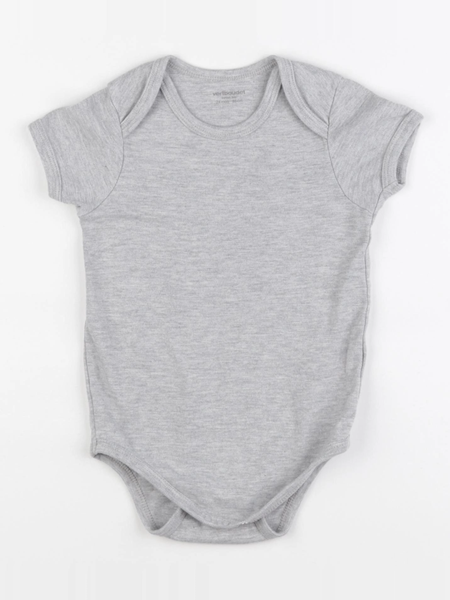 Vertbaudet - body gris - 24 mois