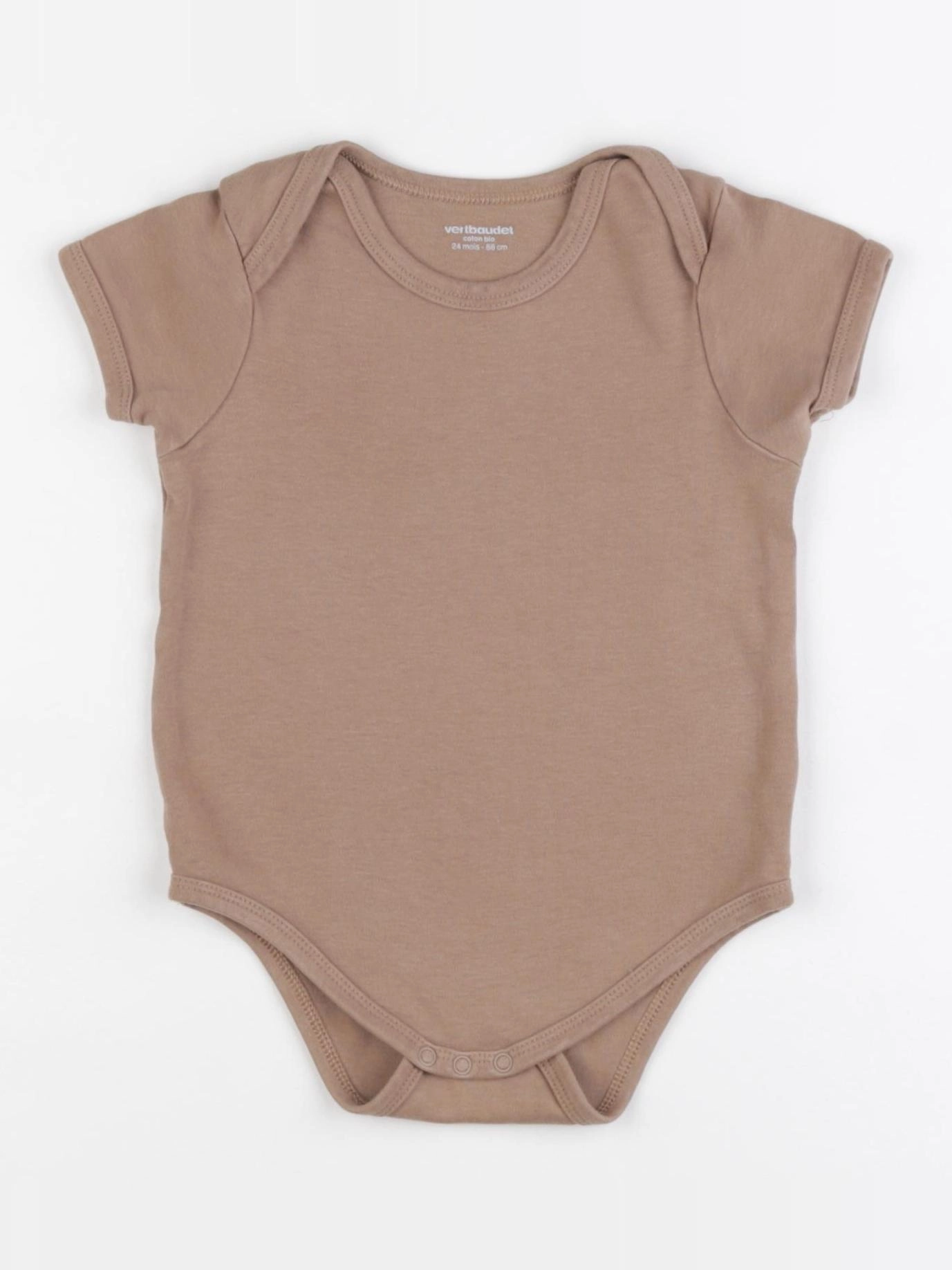Vertbaudet - body marron - 24 mois