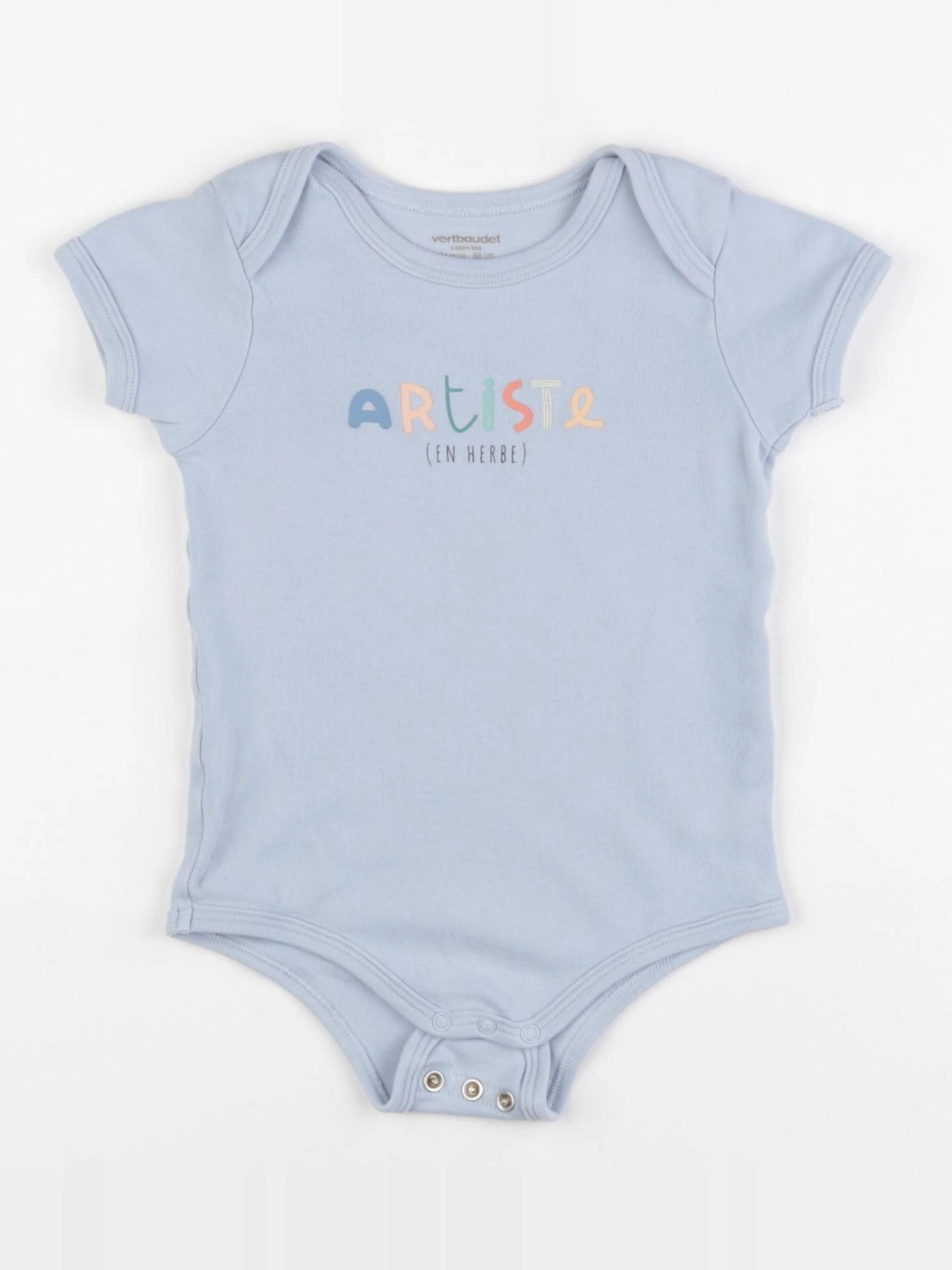 Vertbaudet - body bleu - 24 mois