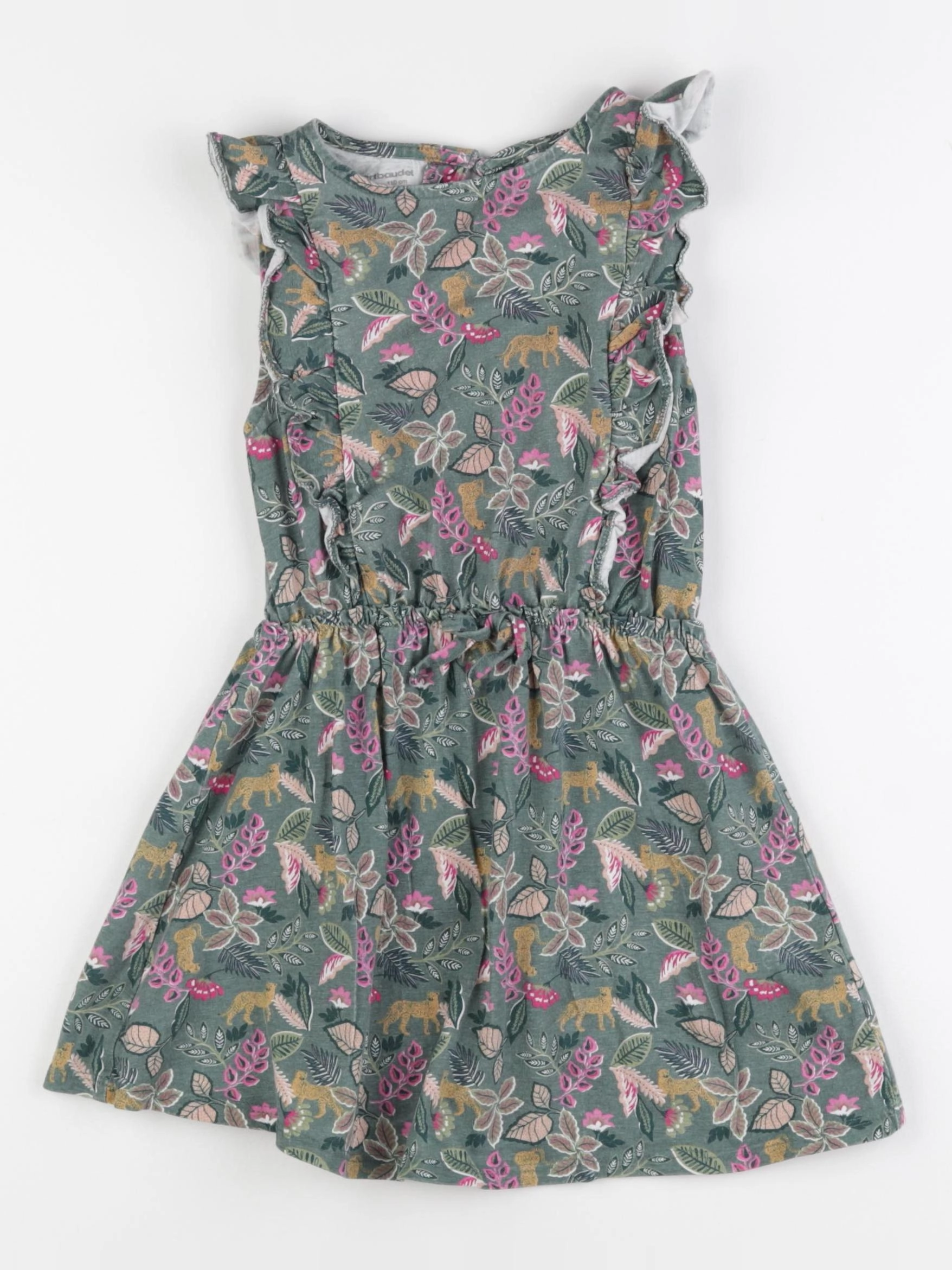 Vertbaudet - robe vert - 5 ans