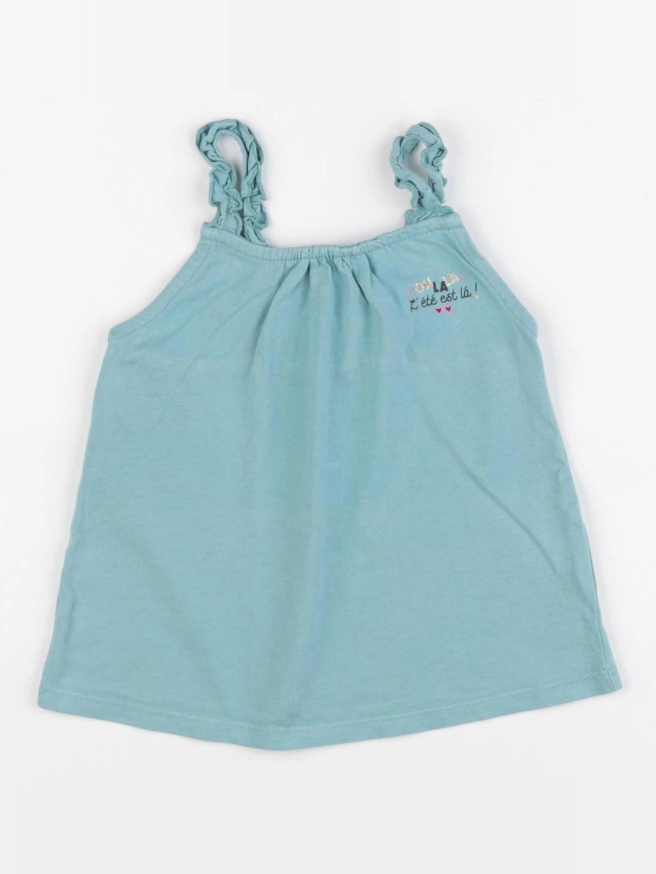 Vertbaudet - débardeur vert - 2 ans