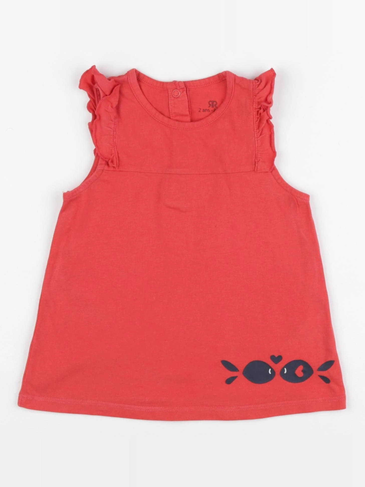 La Redoute - débardeur rouge - 2 ans