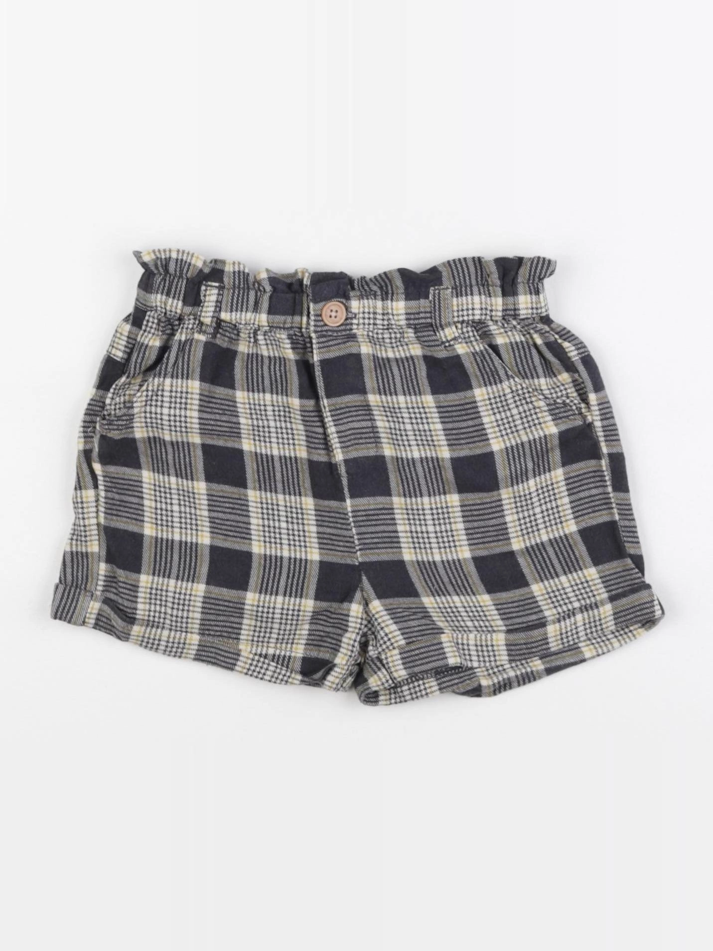 Vertbaudet - short gris, jaune - 24 mois