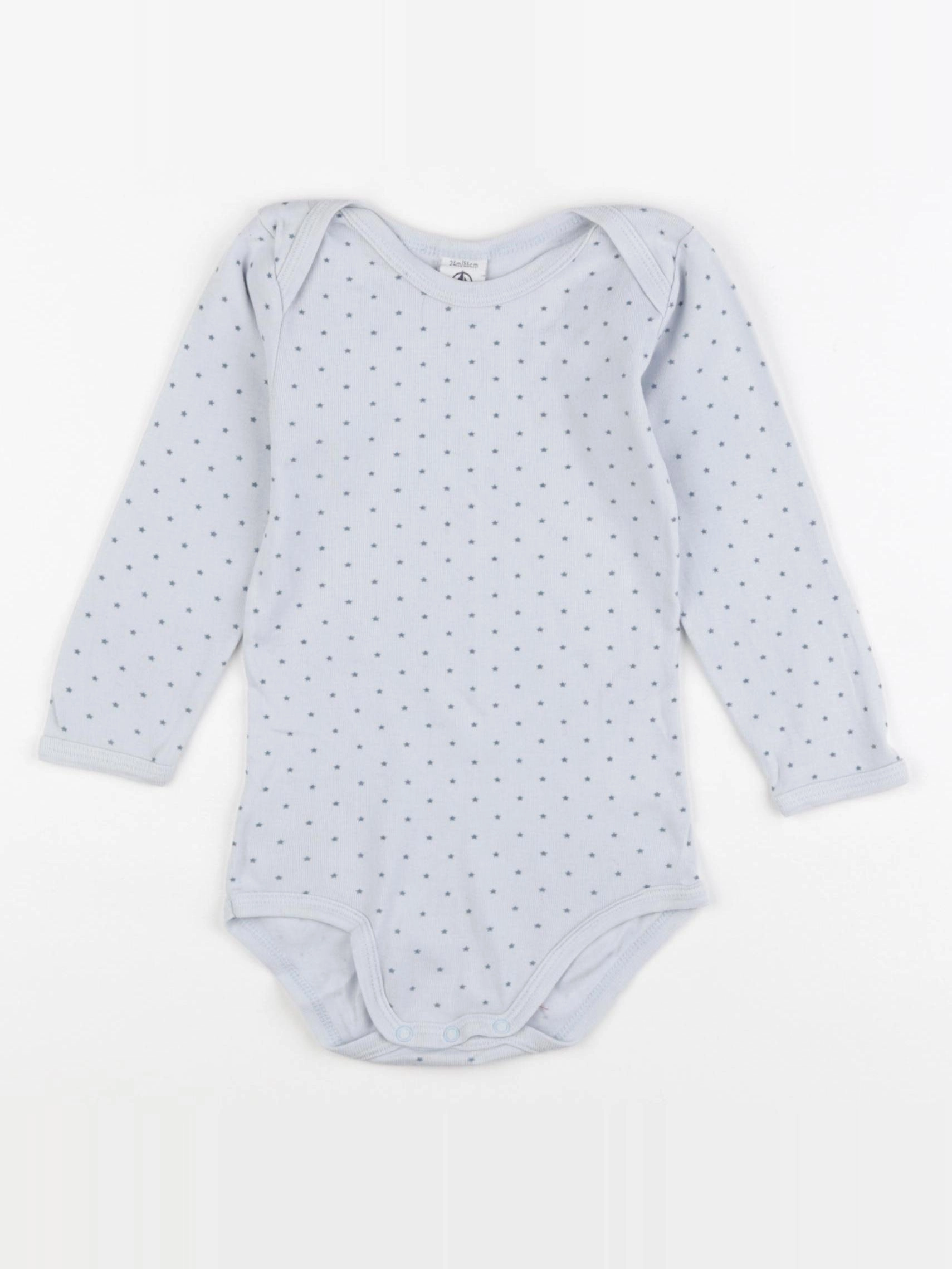 Petit Bateau - body bleu - 24 mois