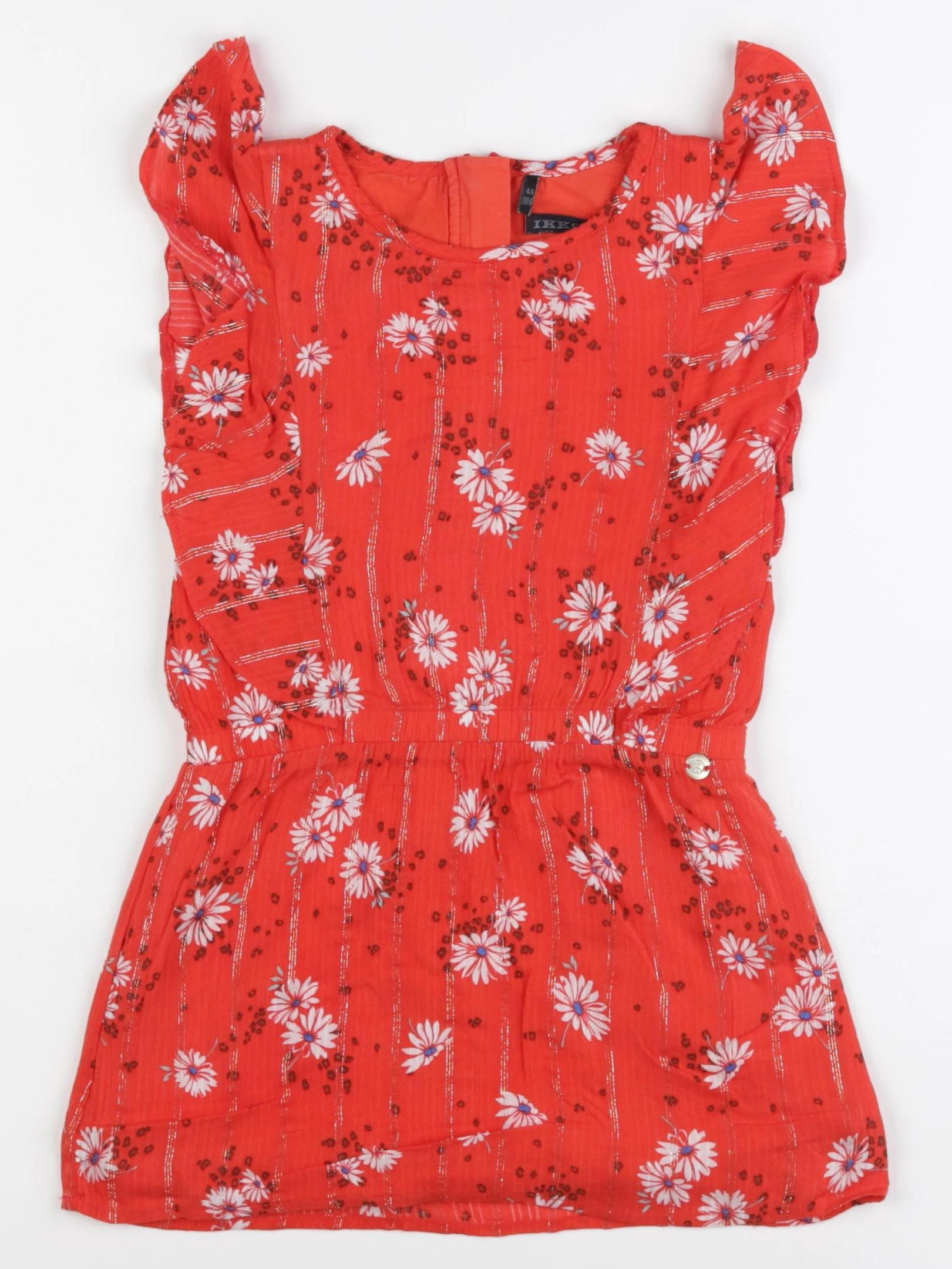 IKKS - robe rouge - 4 ans