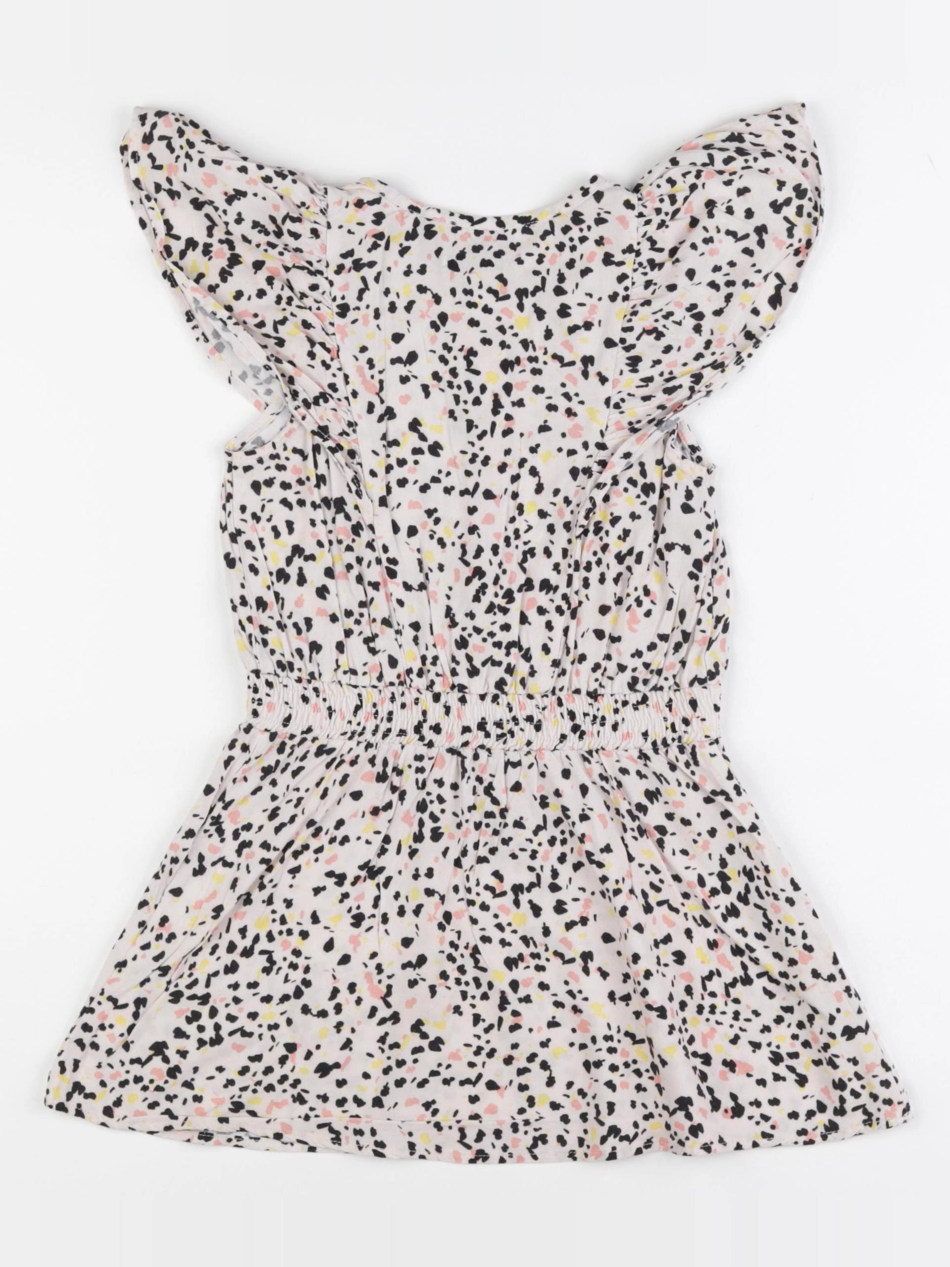 IKKS - robe noir, rose - 4 ans