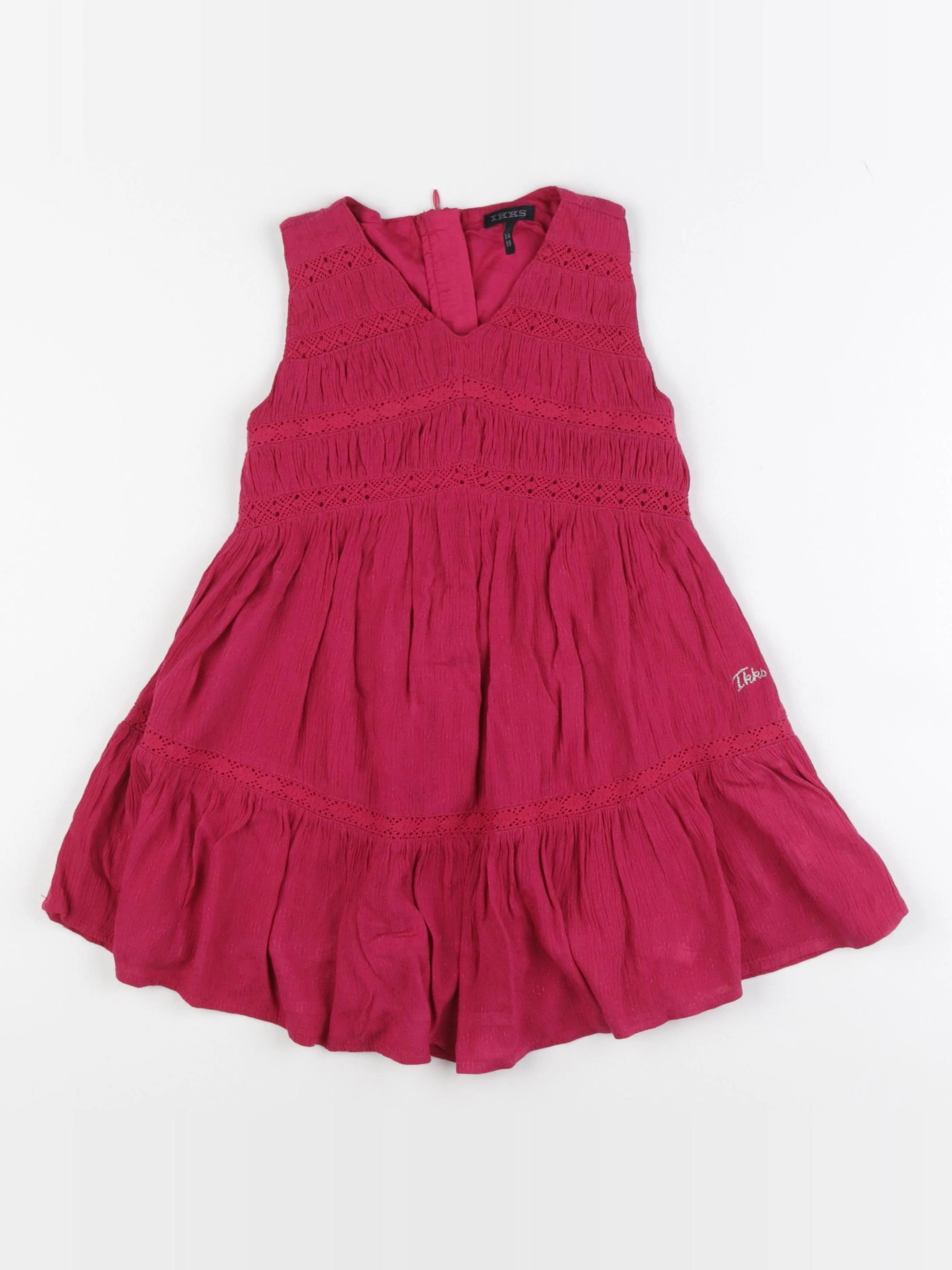 IKKS - robe rose - 3 ans
