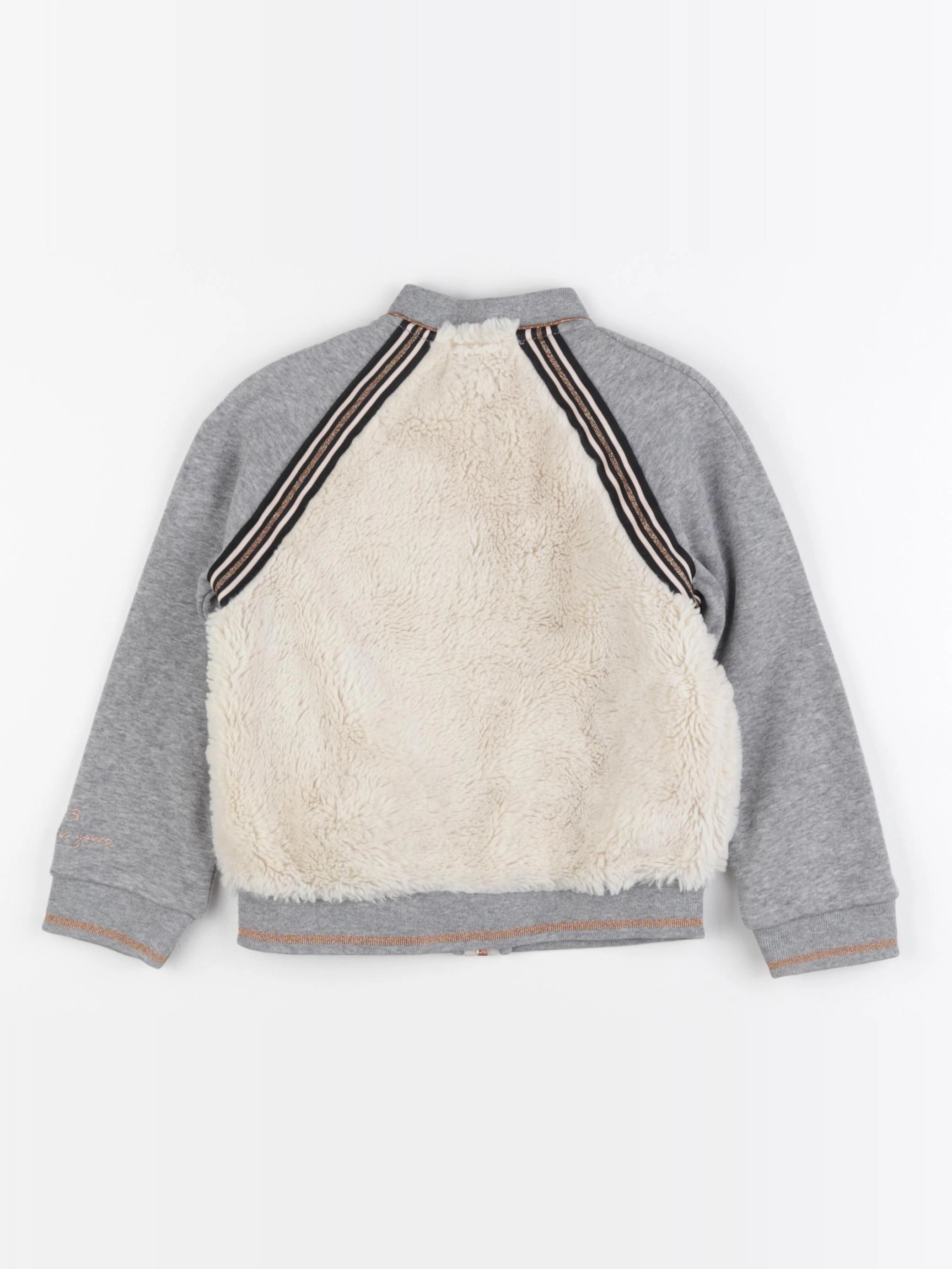IKKS - sweat gris, beige - 4 ans