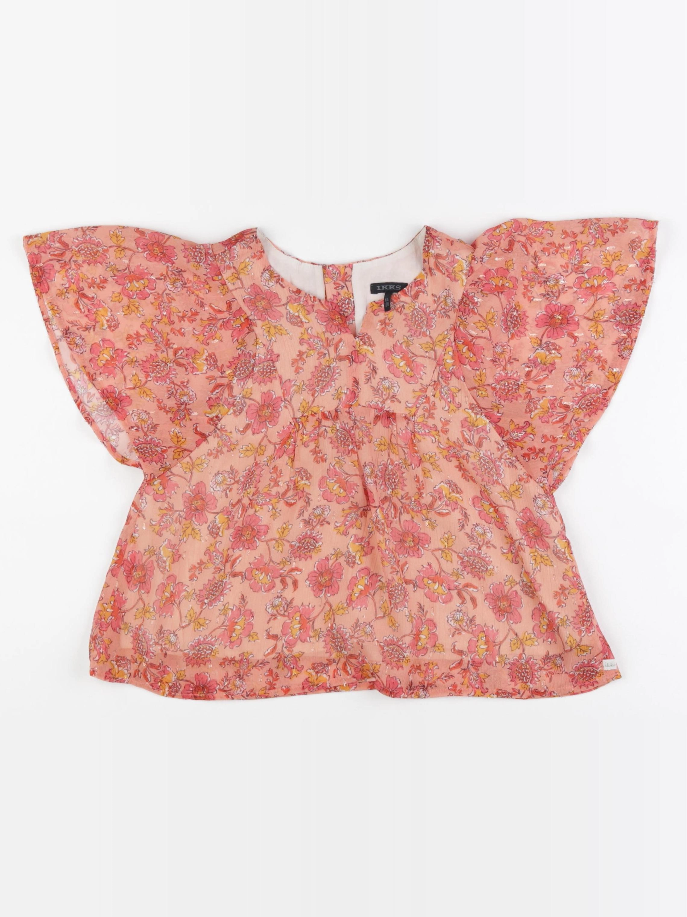 IKKS - blouse rose - 8 ans
