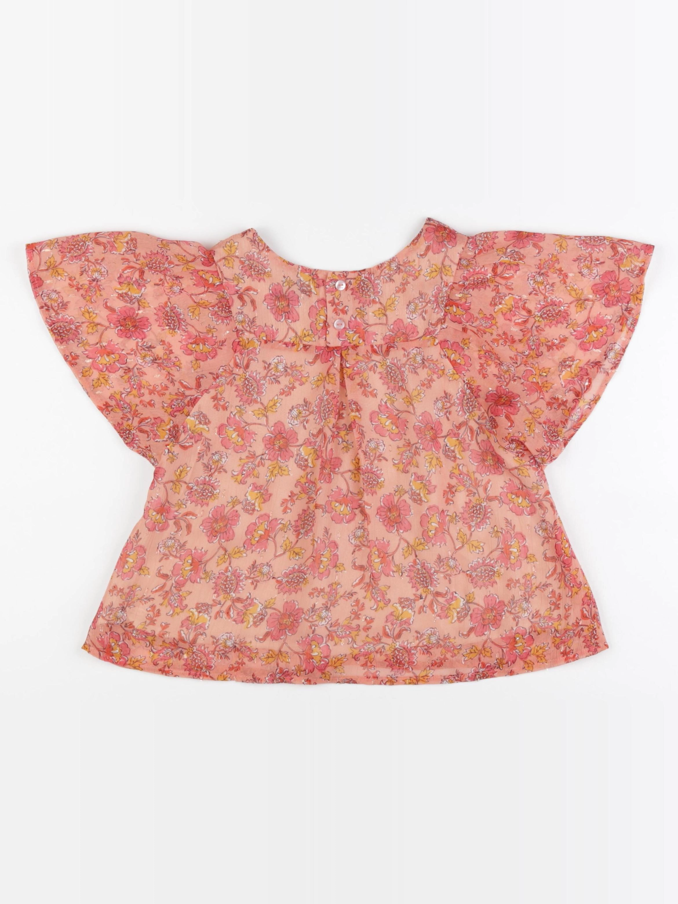 IKKS - blouse rose - 8 ans