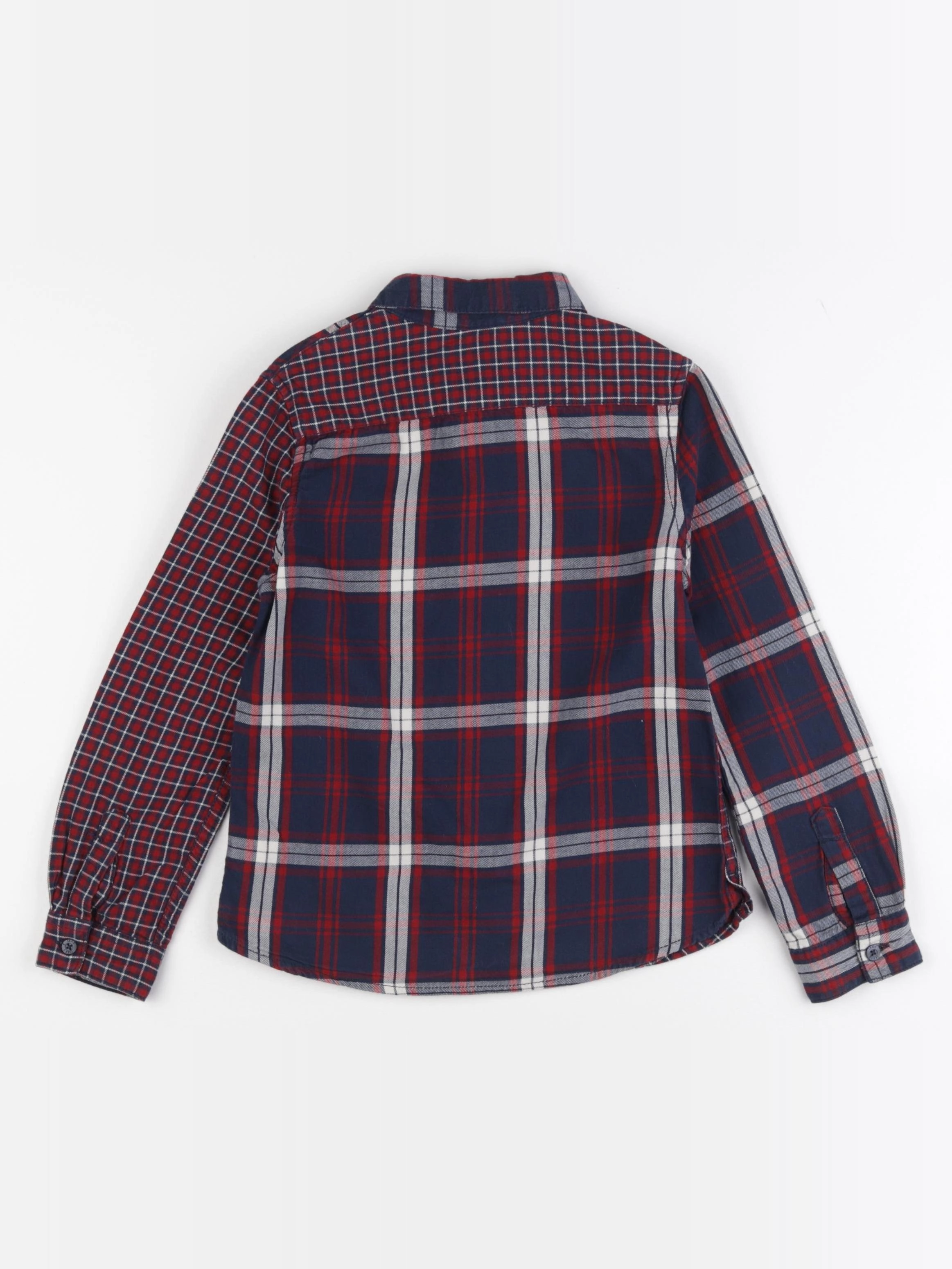 IKKS - chemise bleu, rouge - 6 ans