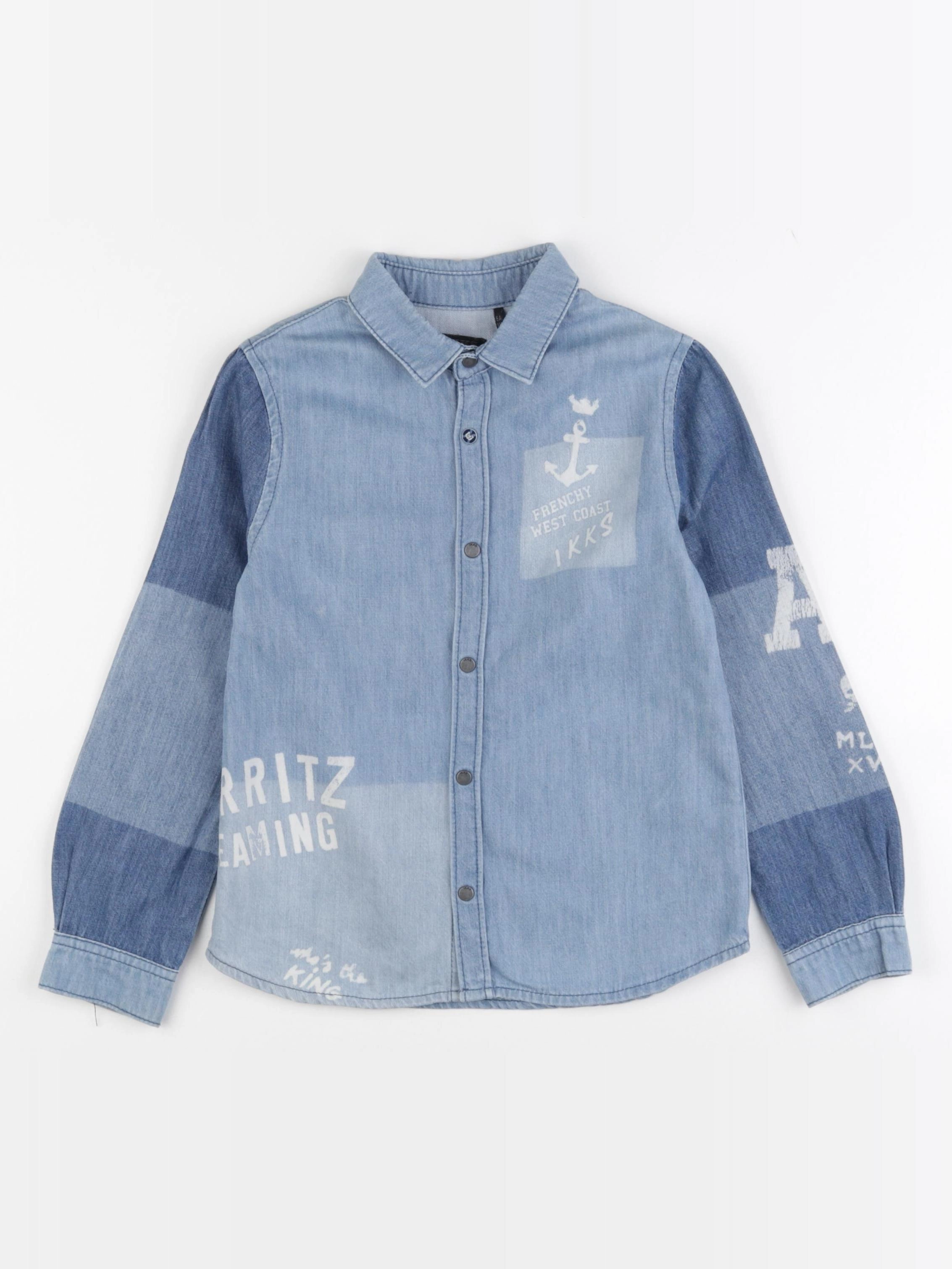 IKKS - chemise bleu - 6 ans