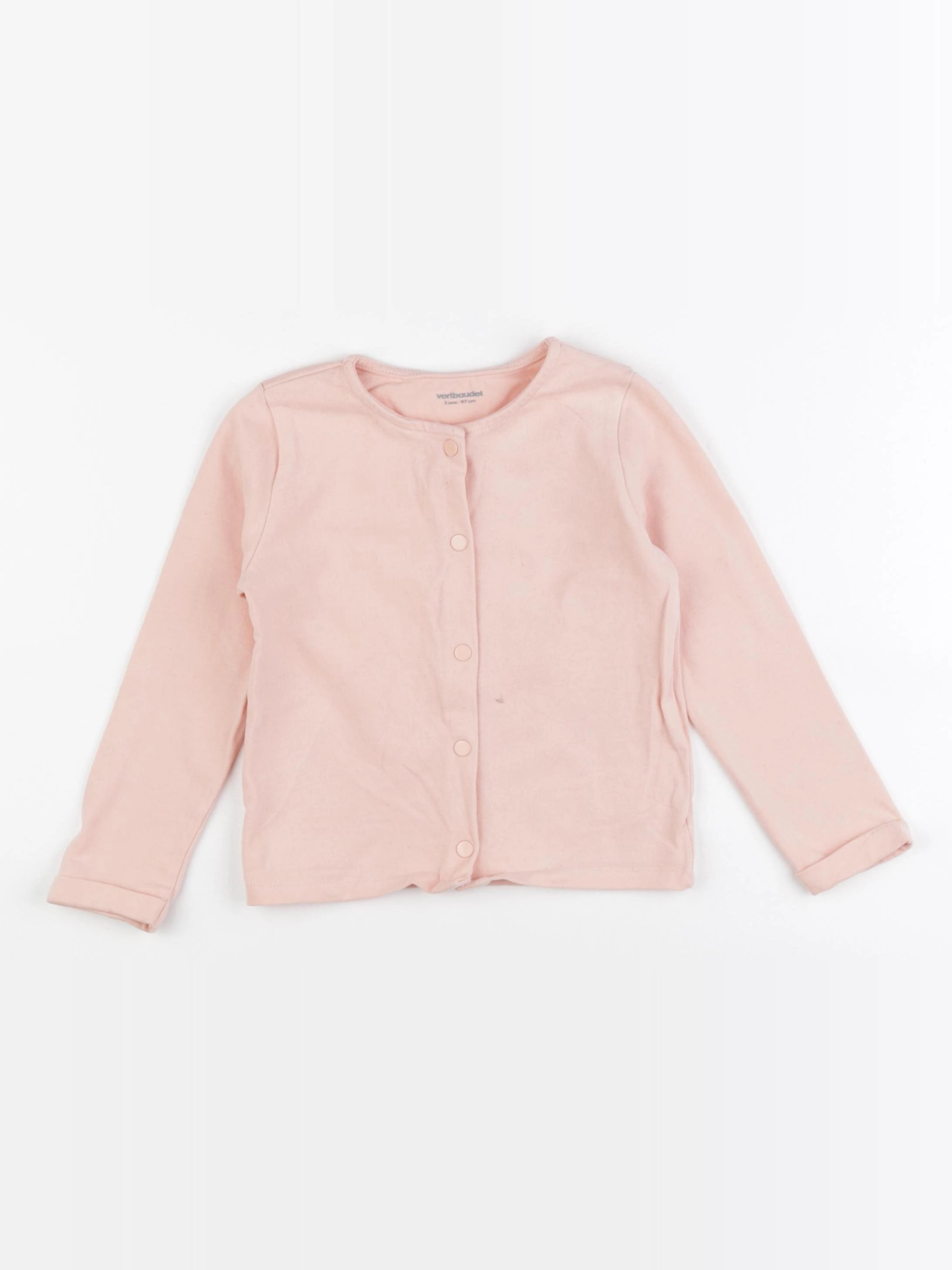 Vertbaudet - sweat rose - 3 ans