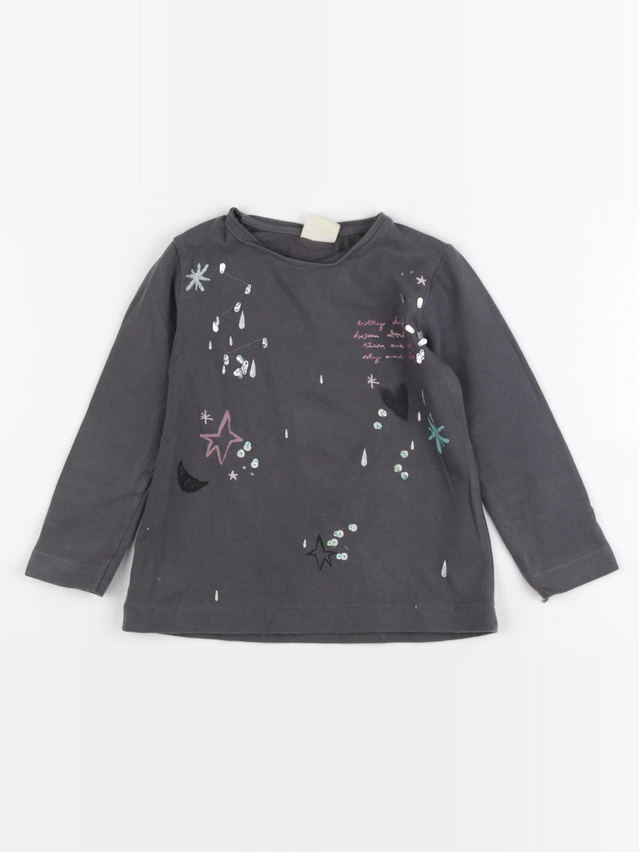 Zara - tee-shirt gris - 5 ans