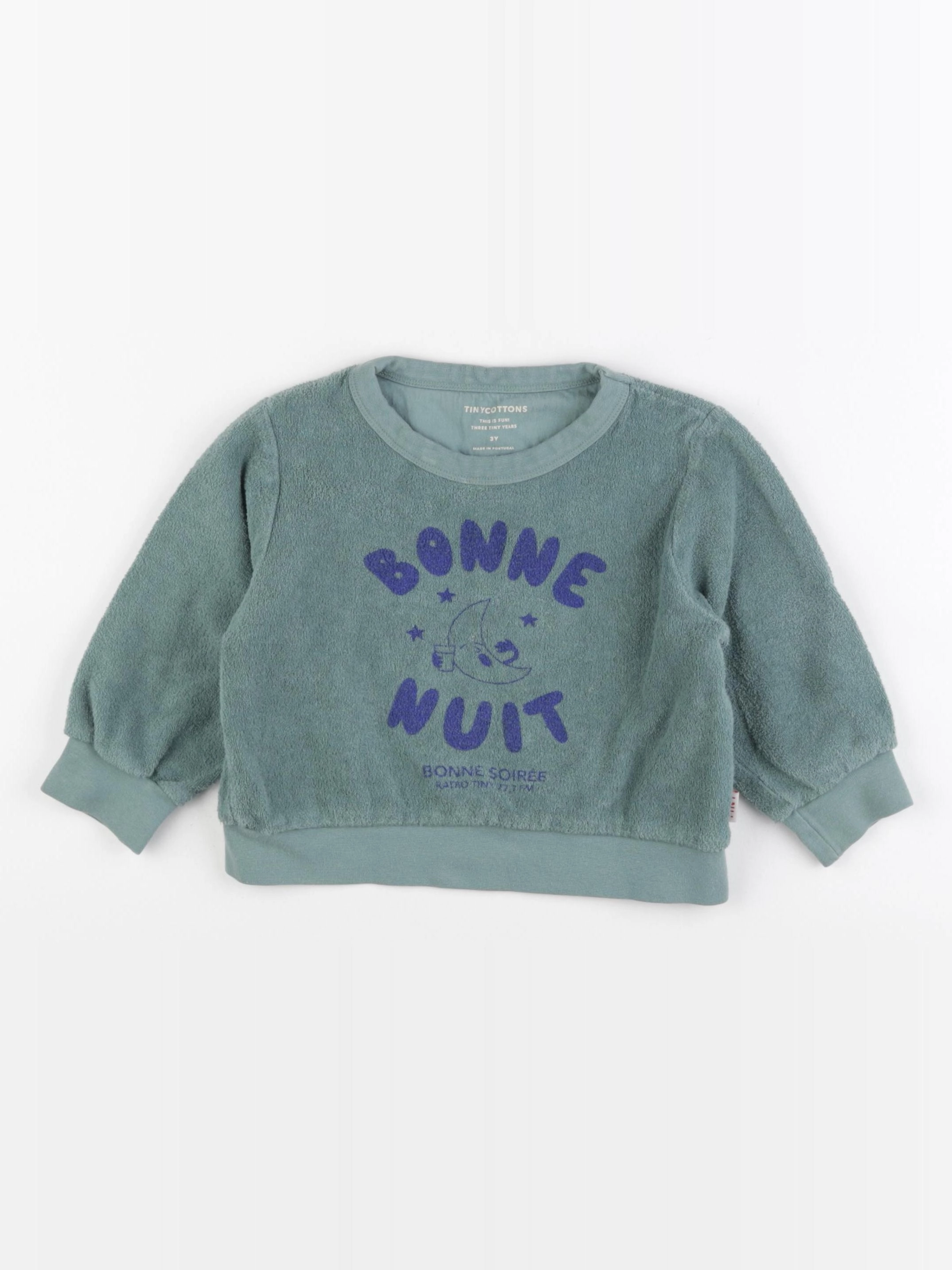 Tiny Cottons - sweat vert - 3 ans
