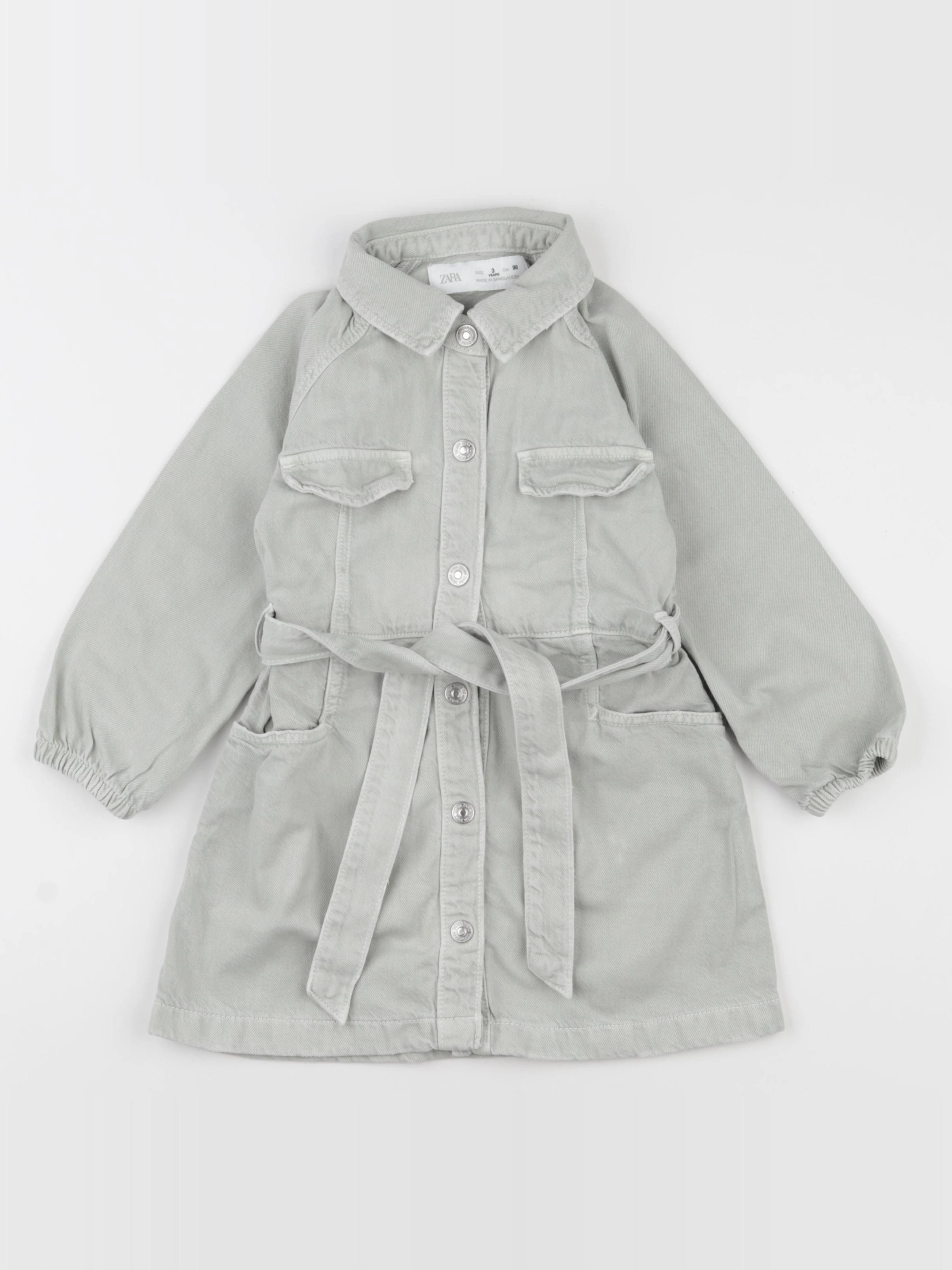 Zara - robe gris - 3 ans