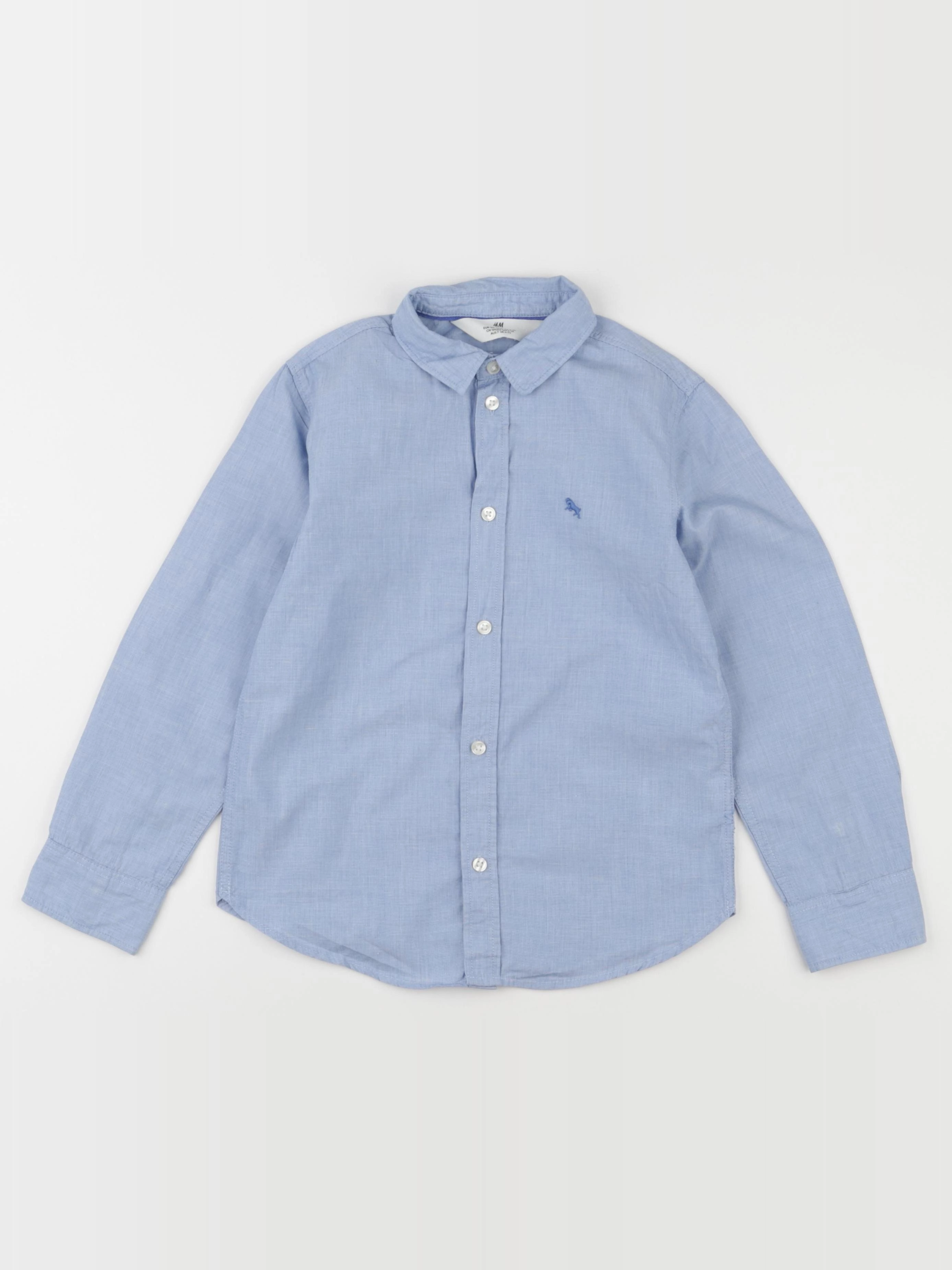 H&M - chemise bleu - 6/7 ans