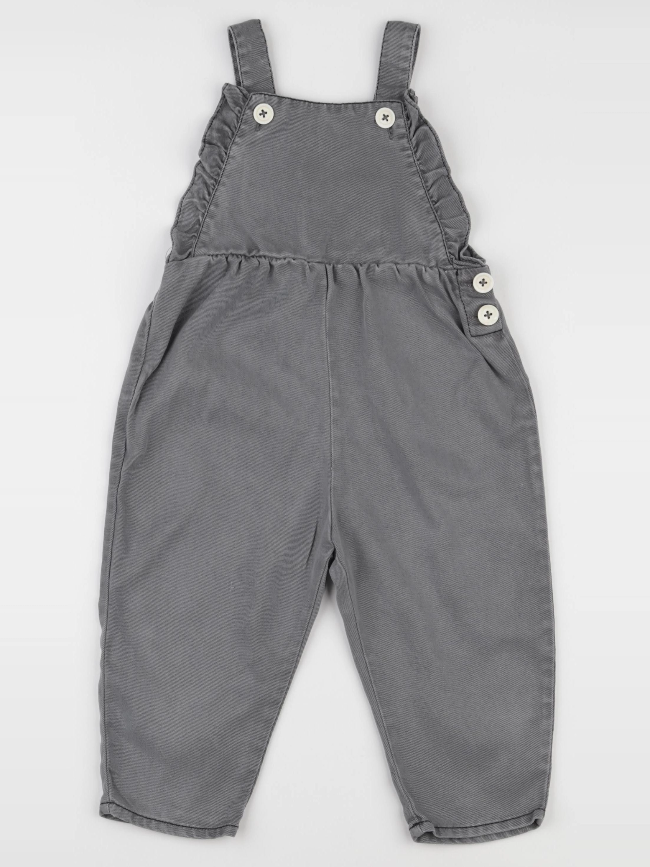 Zara - salopette gris - 2/3 ans