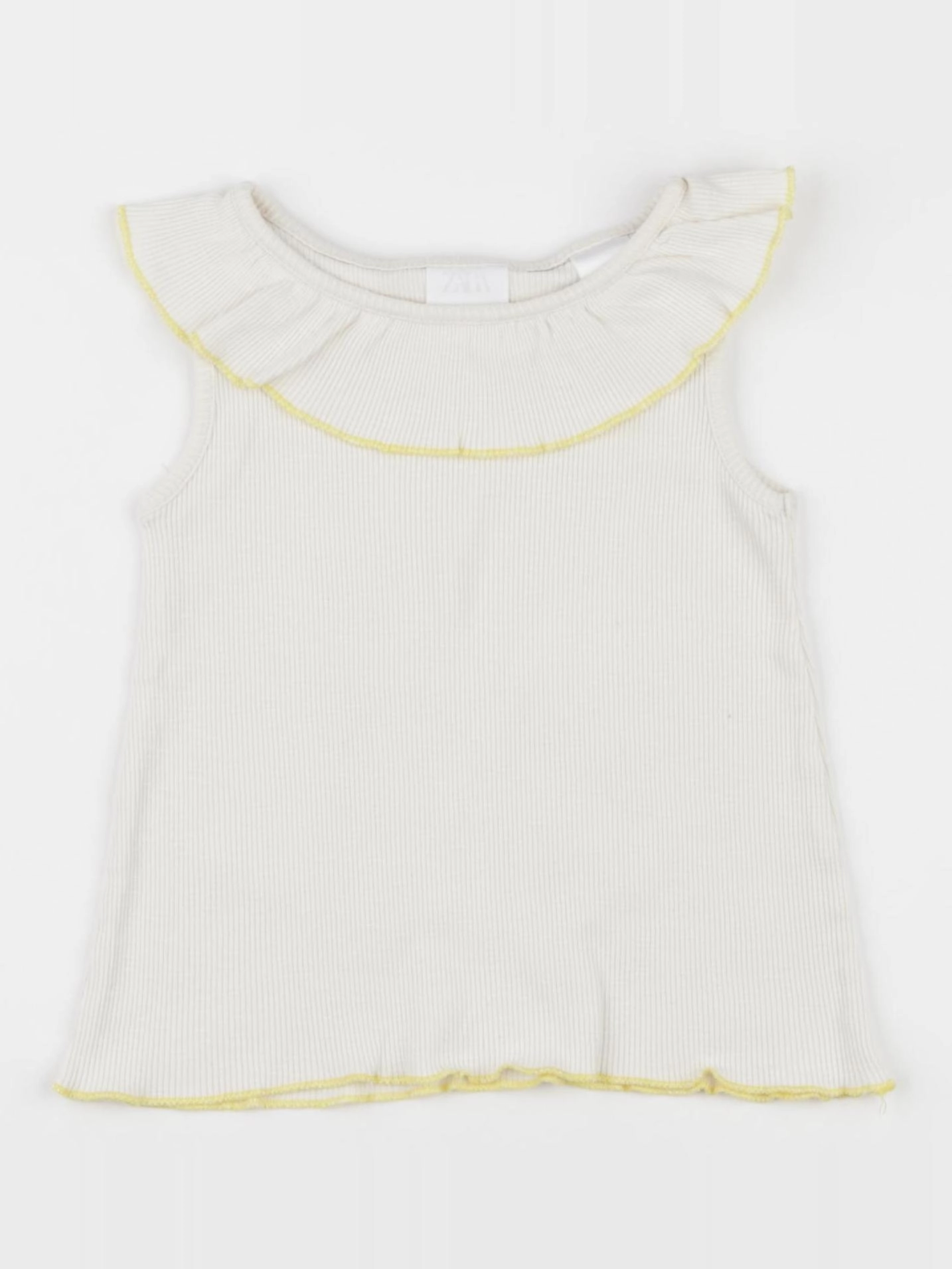 Zara - débardeur jaune, beige - 2/3 ans