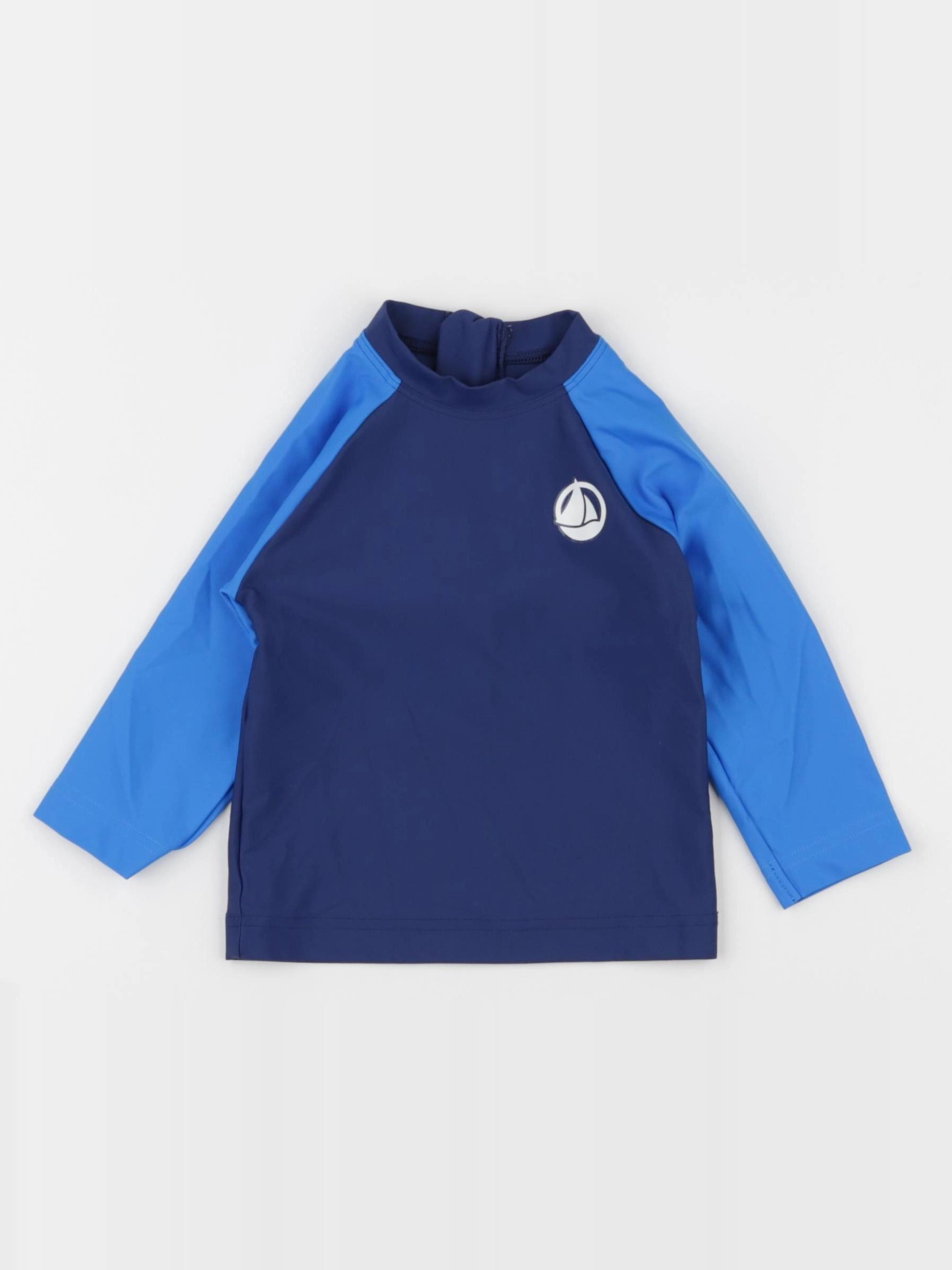 Petit Bateau - tee-shirt de bain bleu - 12 mois