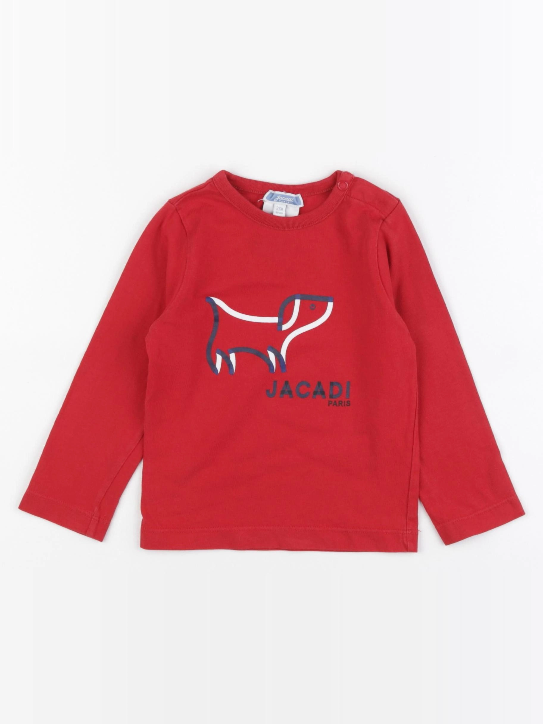 Jacadi - tee-shirt rouge - 24 mois