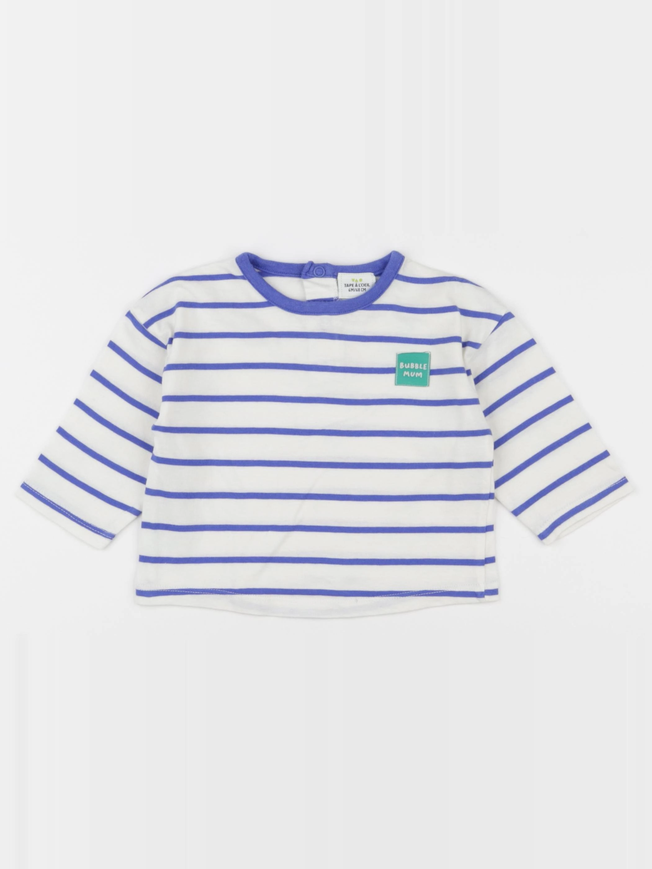 Tape à l'oeil - tee-shirt bleu - 6 mois