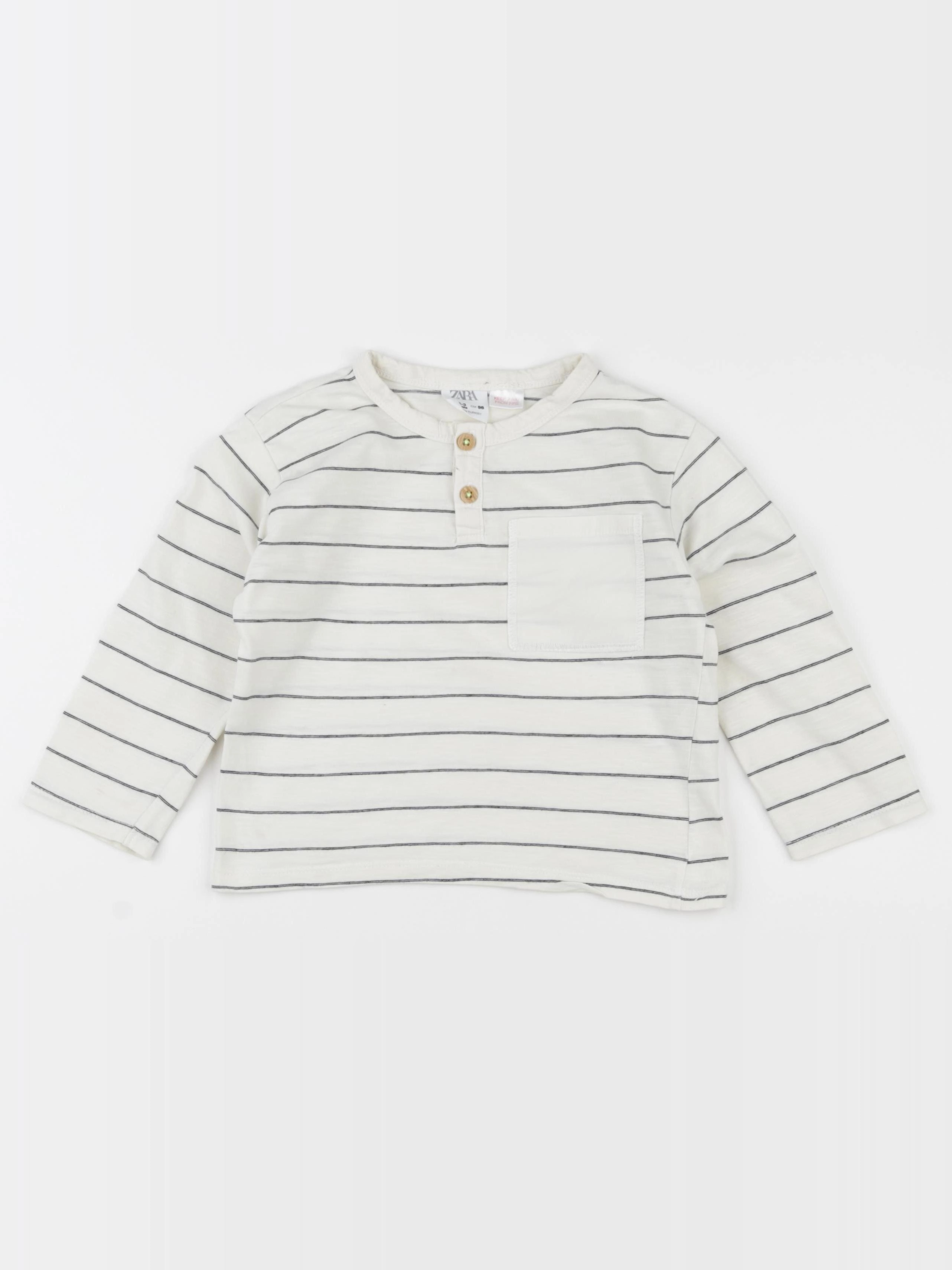 Zara - tee-shirt beige - 2/3 ans