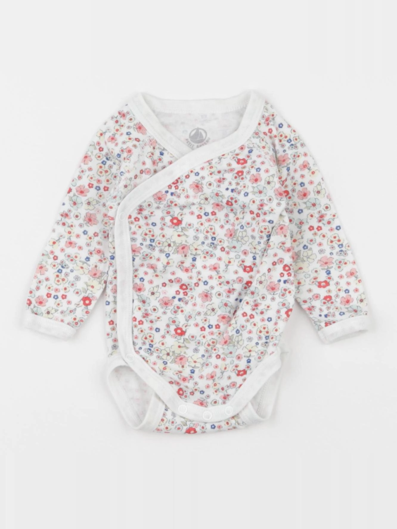 Petit Bateau - body blanc, multicolore - 1 mois