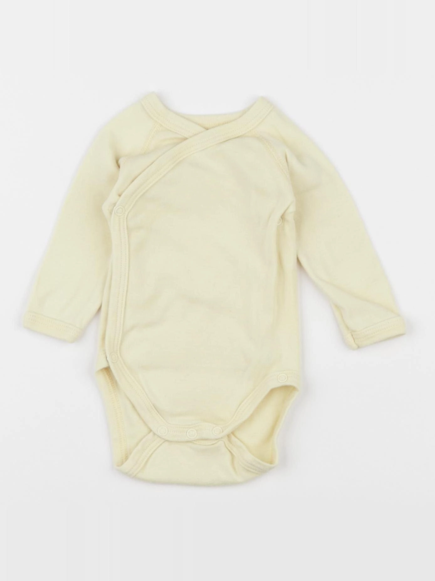 Petit Bateau - body jaune - 1 mois