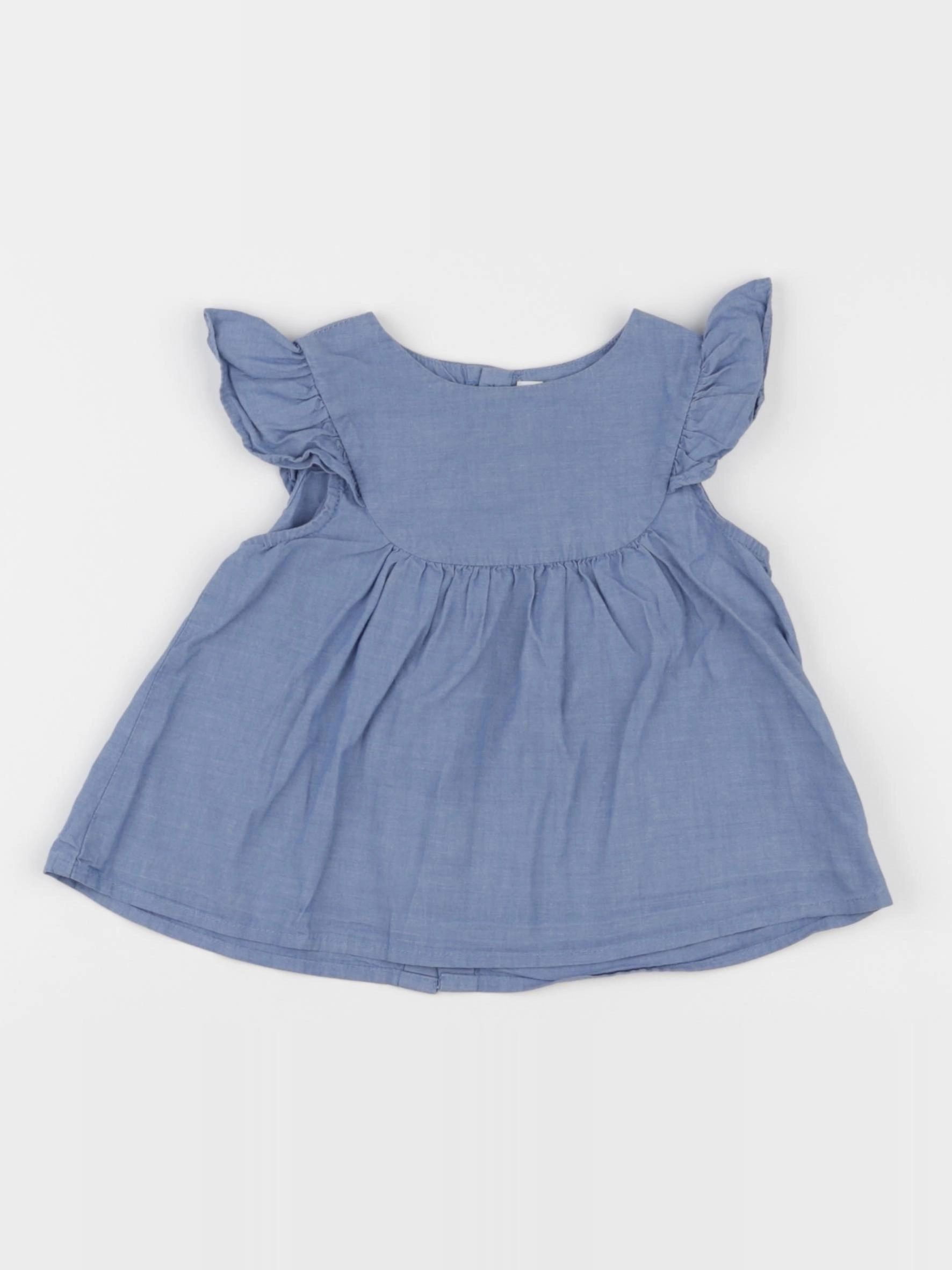 Jacadi - blouse bleu - 18 mois