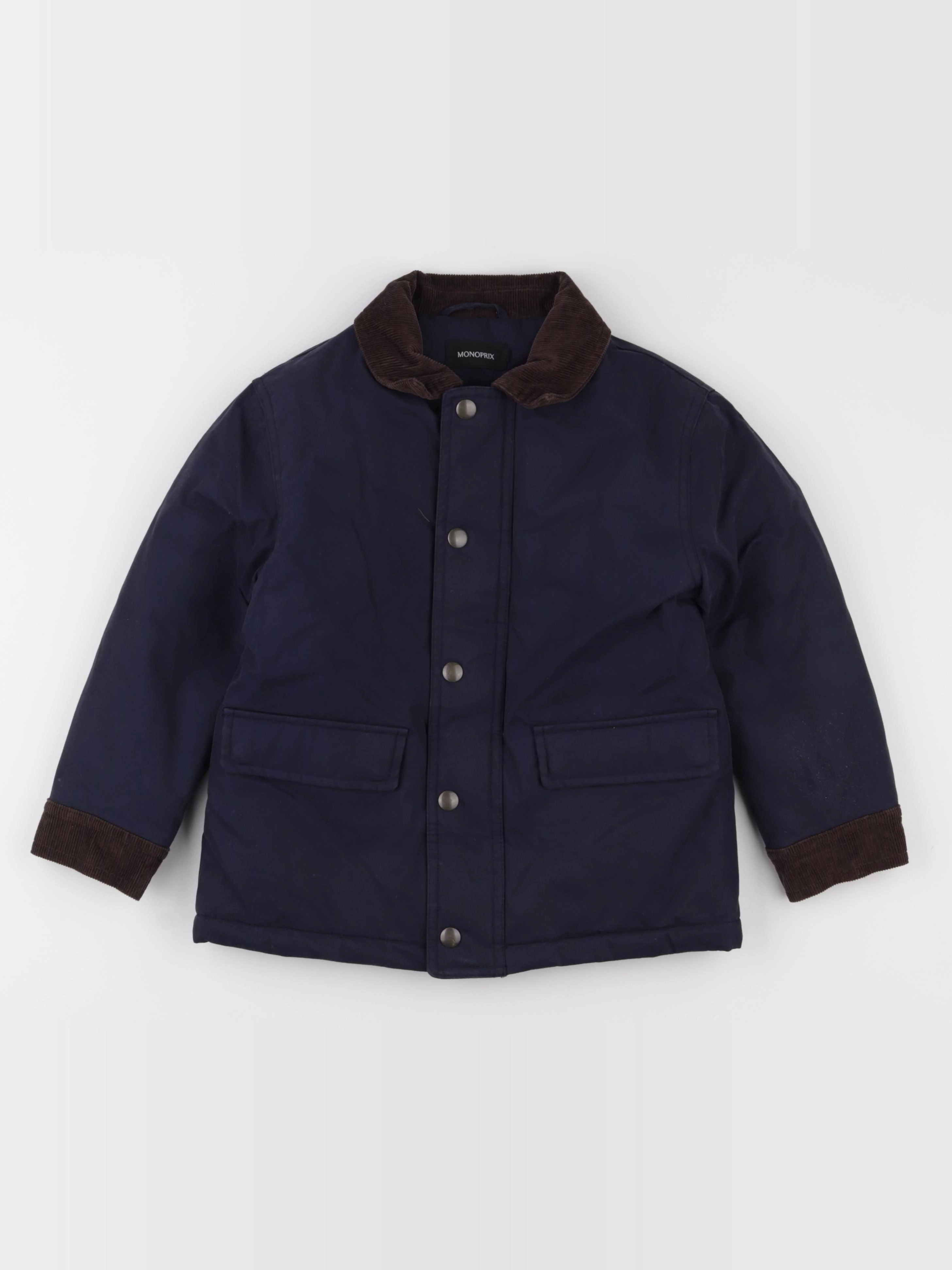 Monoprix - manteau bleu - 6 ans