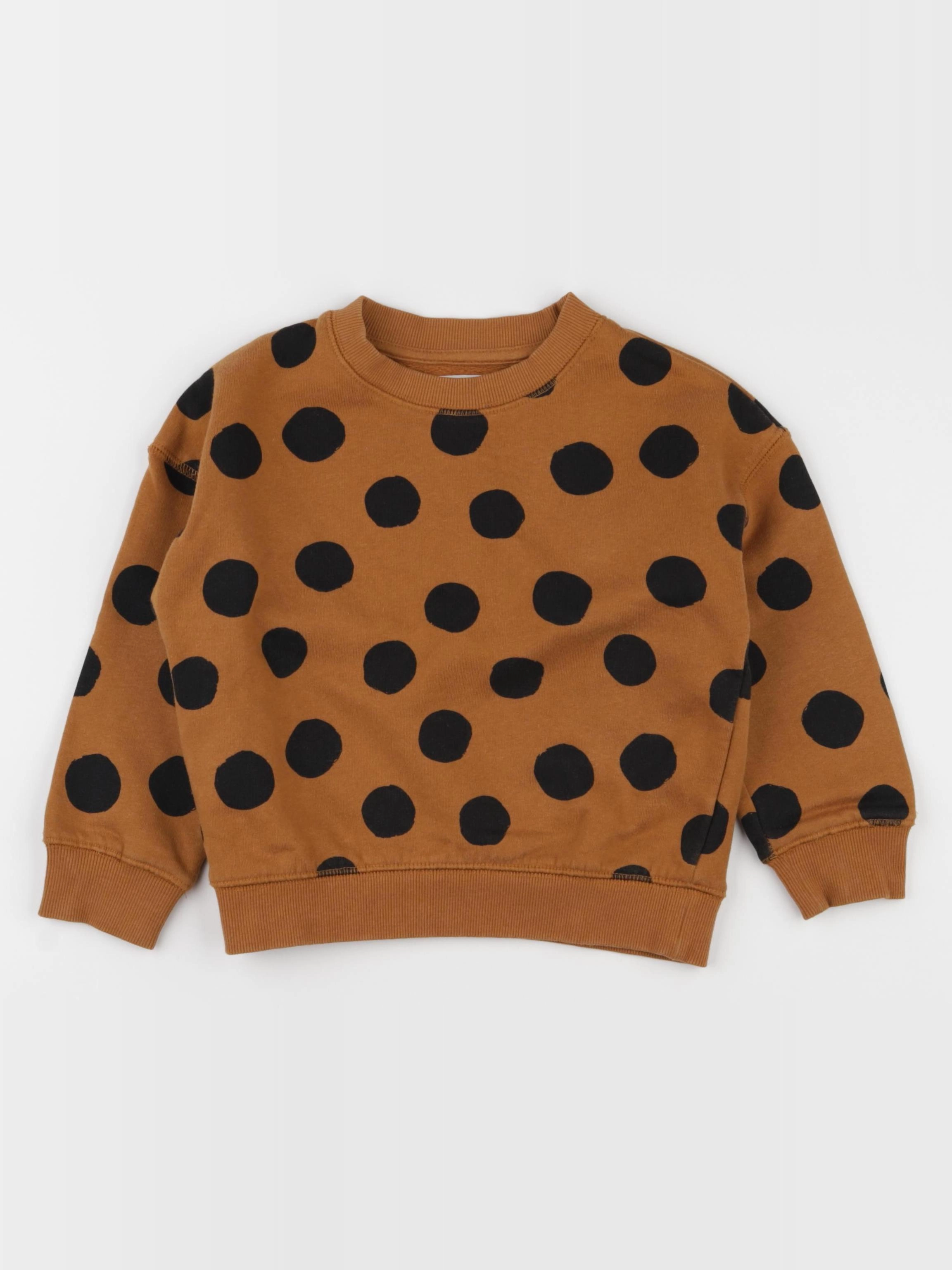 Monoprix - sweat marron - 5 ans