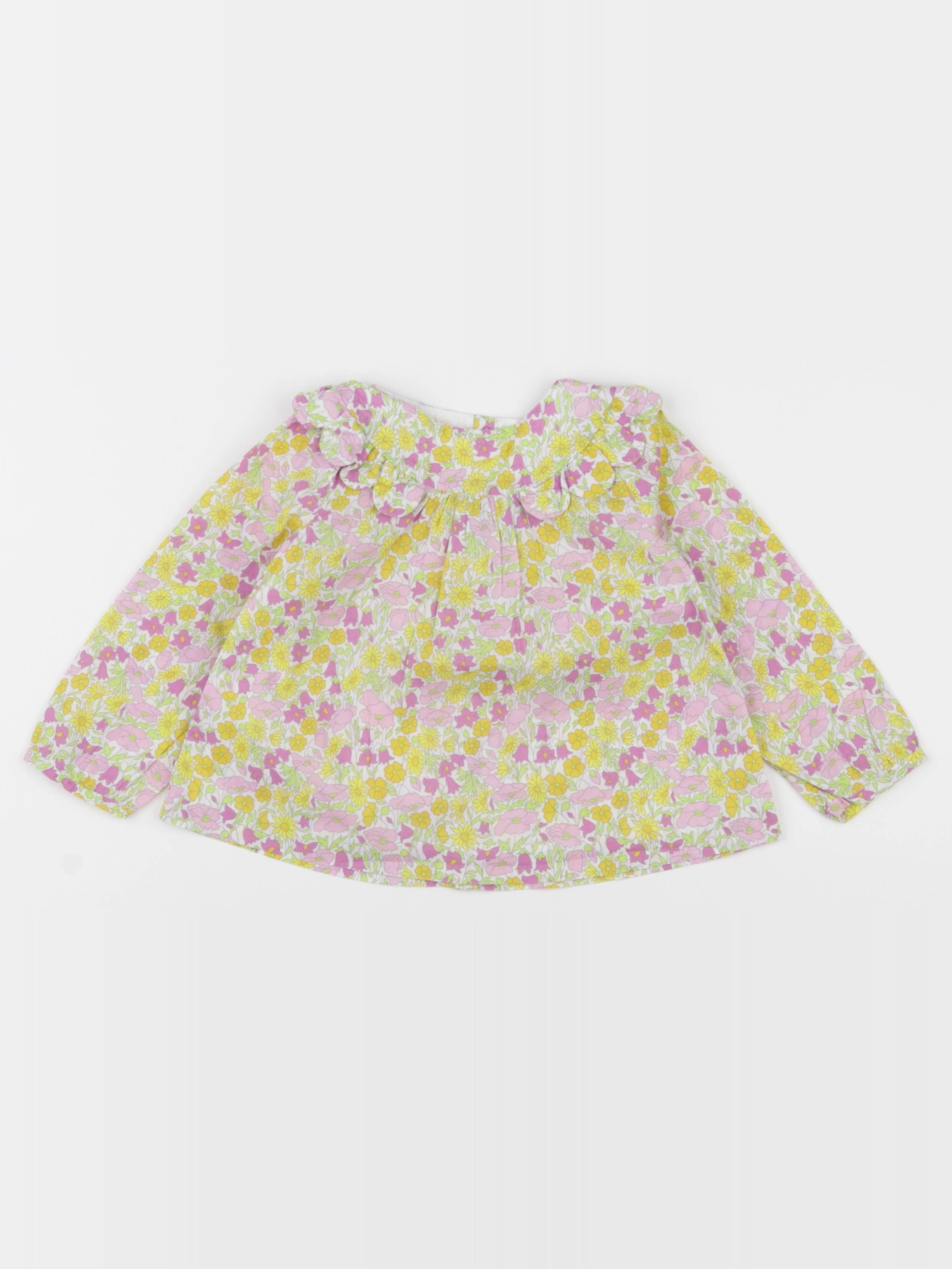 Jacadi - blouse liberty jaune - 18 mois