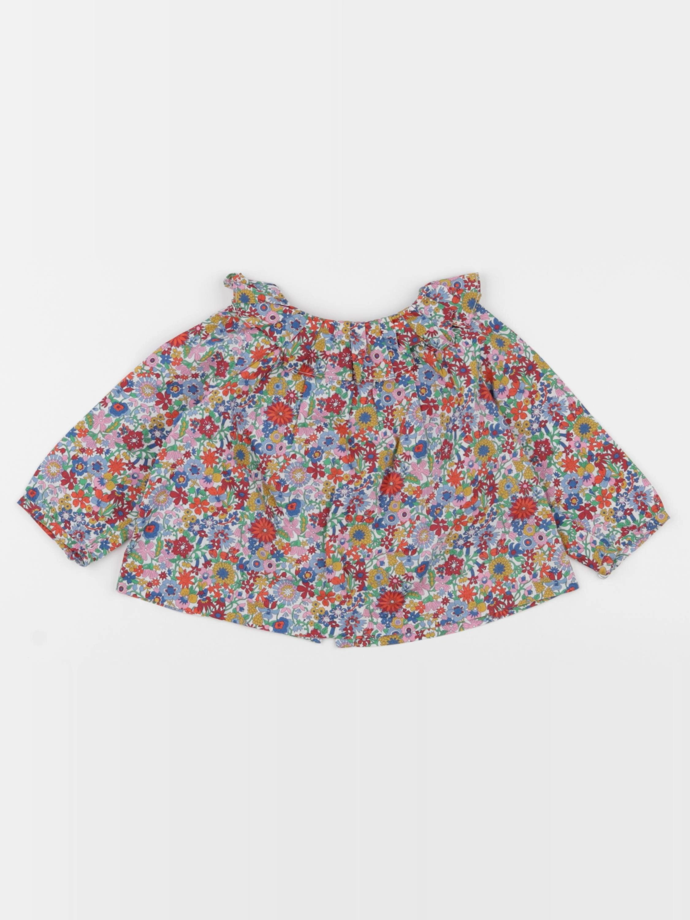 Jacadi - blouse liberty multicolore - 12 mois