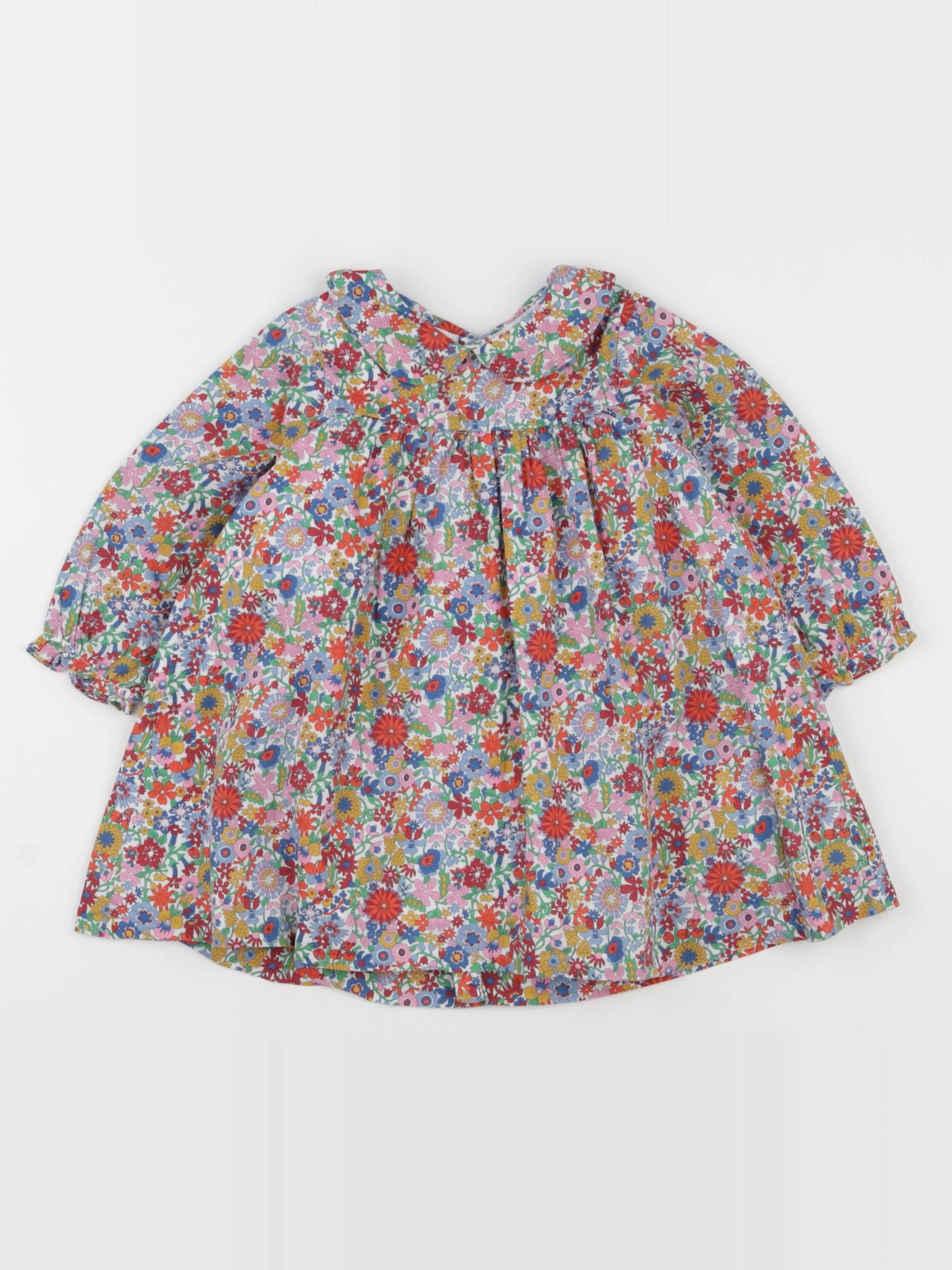 Jacadi - robe liberty multicolore - 18 mois