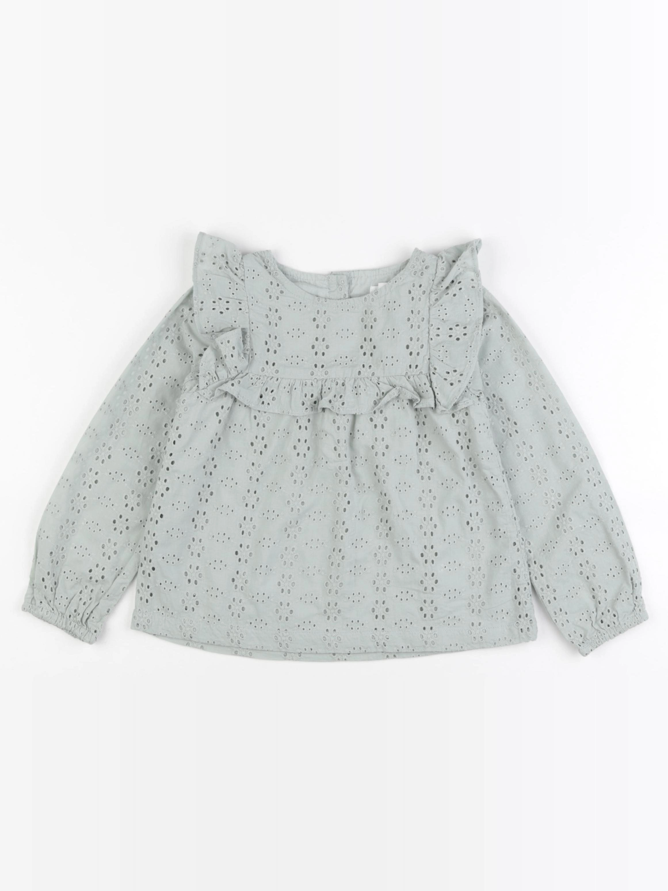 Vertbaudet - blouse vert - 5 ans