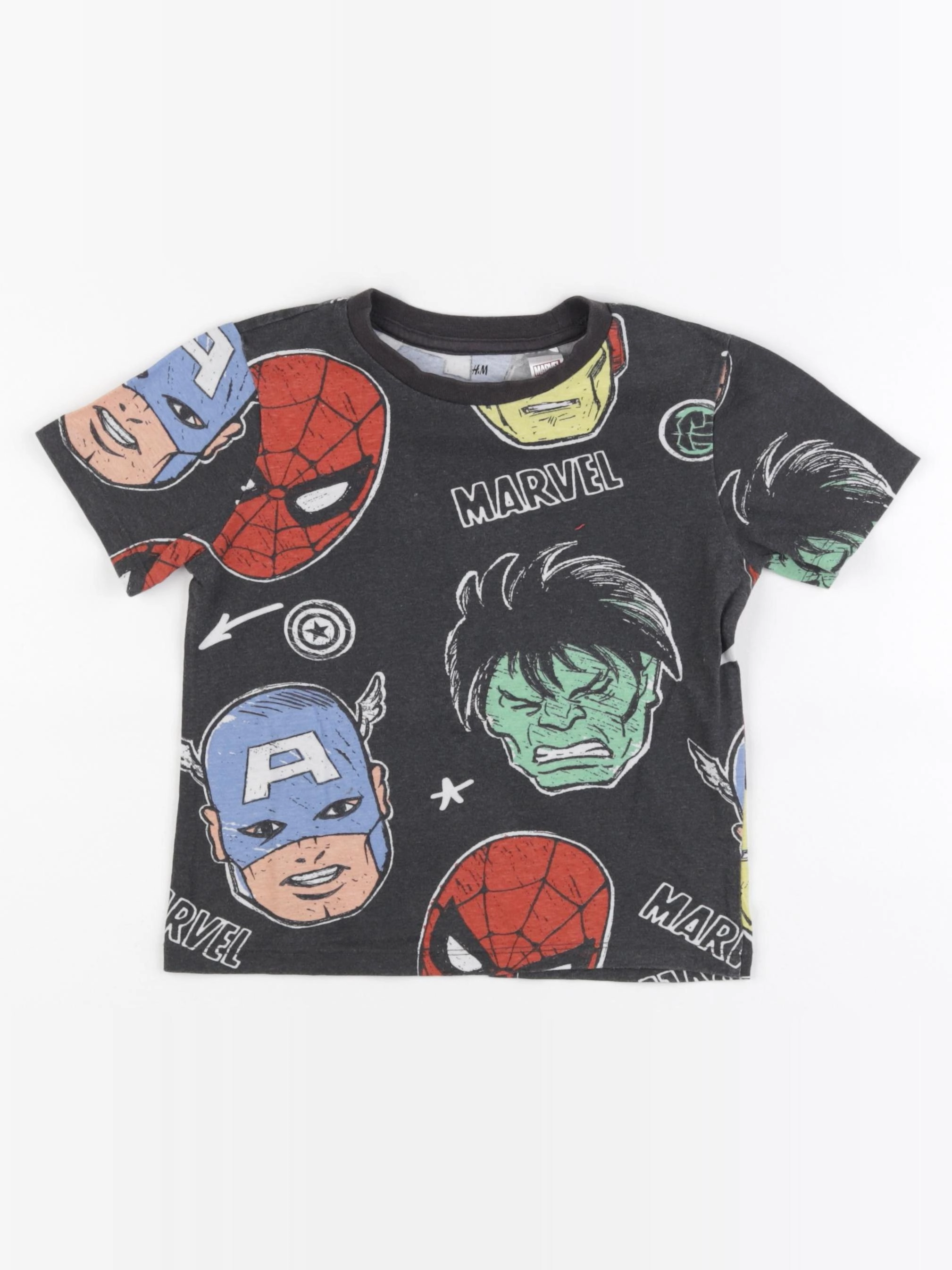 H&M - tee-shirt gris - 3/4 ans