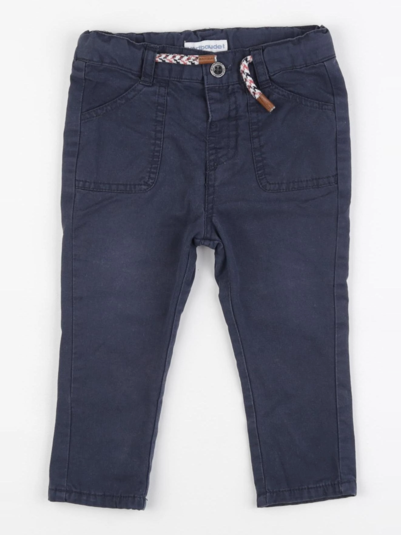 Vertbaudet - pantalon bleu - 9 mois