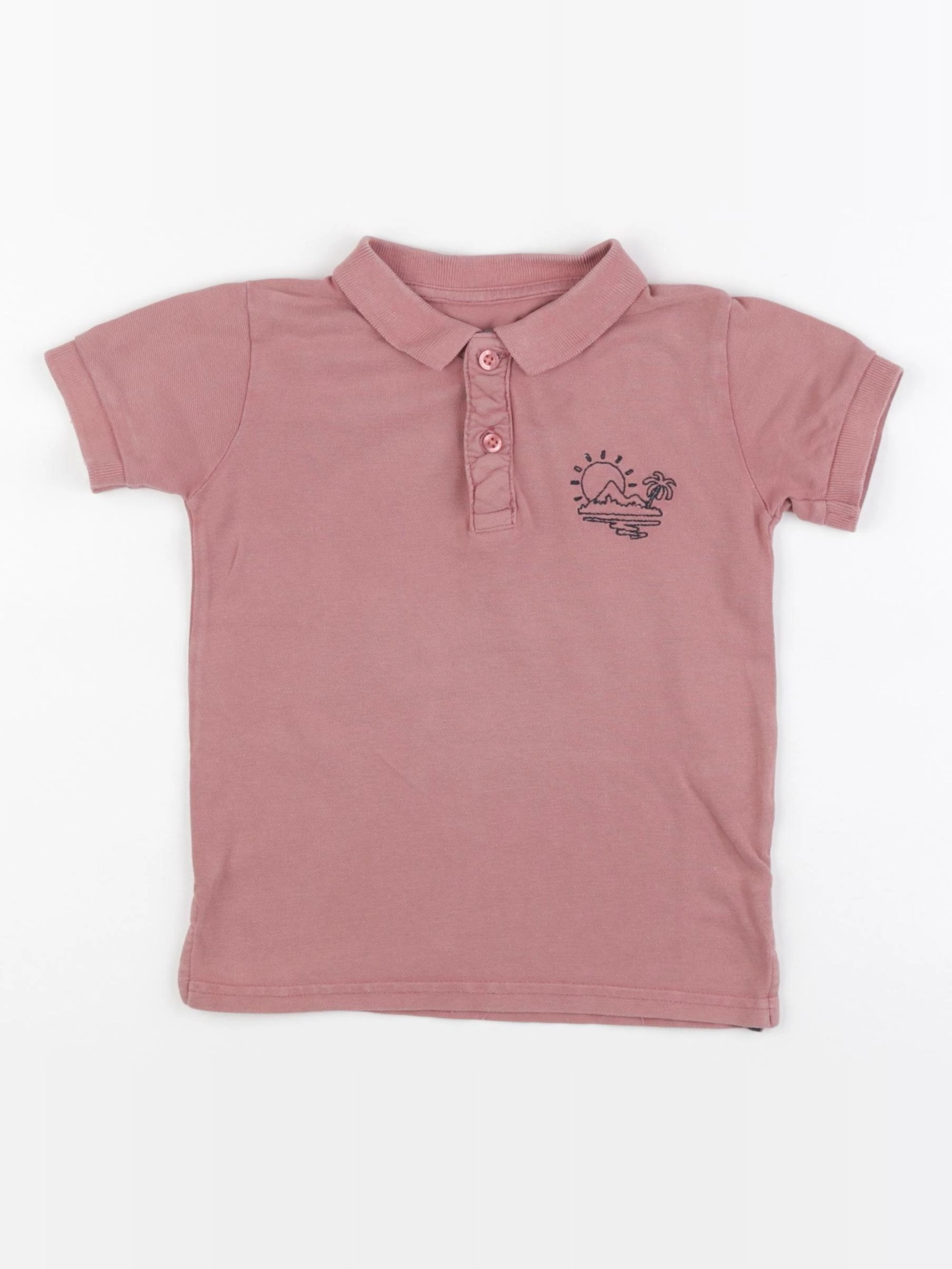 Vertbaudet - polo rose - 3 ans