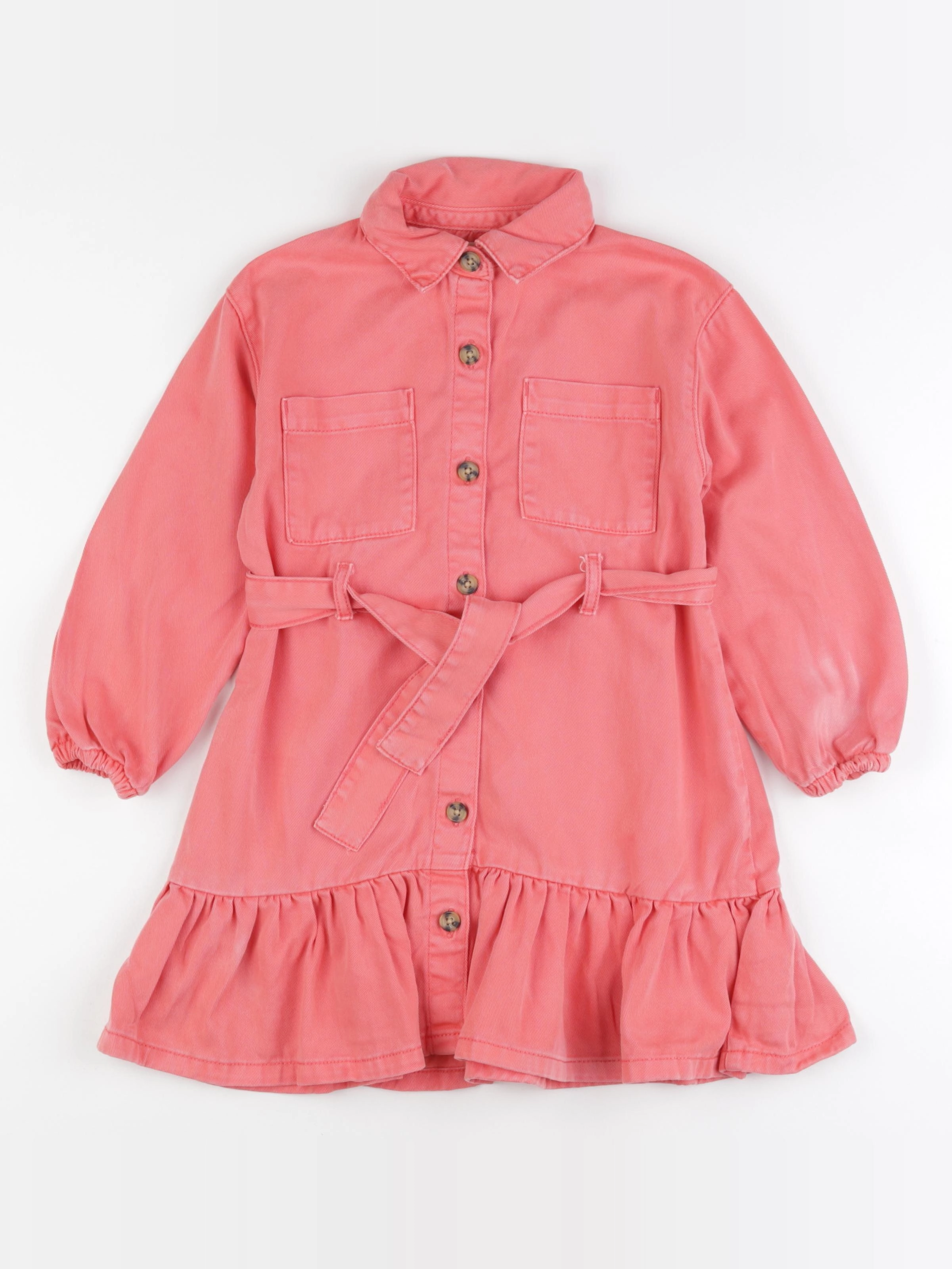 Vertbaudet - robe orange - 6 ans