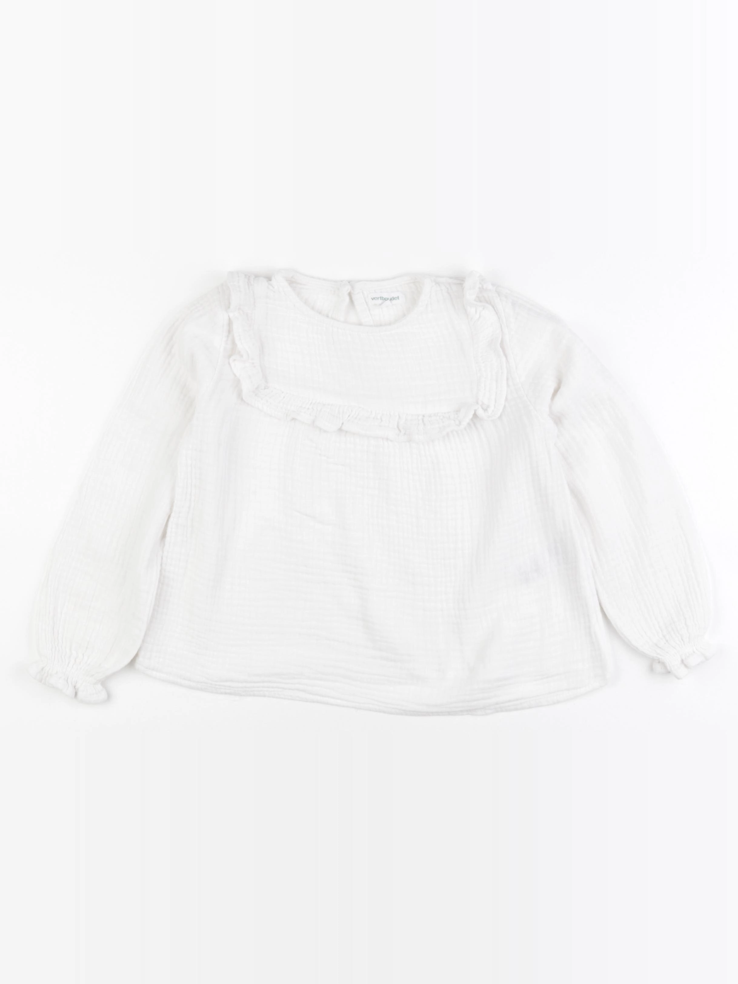 Vertbaudet - blouse blanc - 6 ans