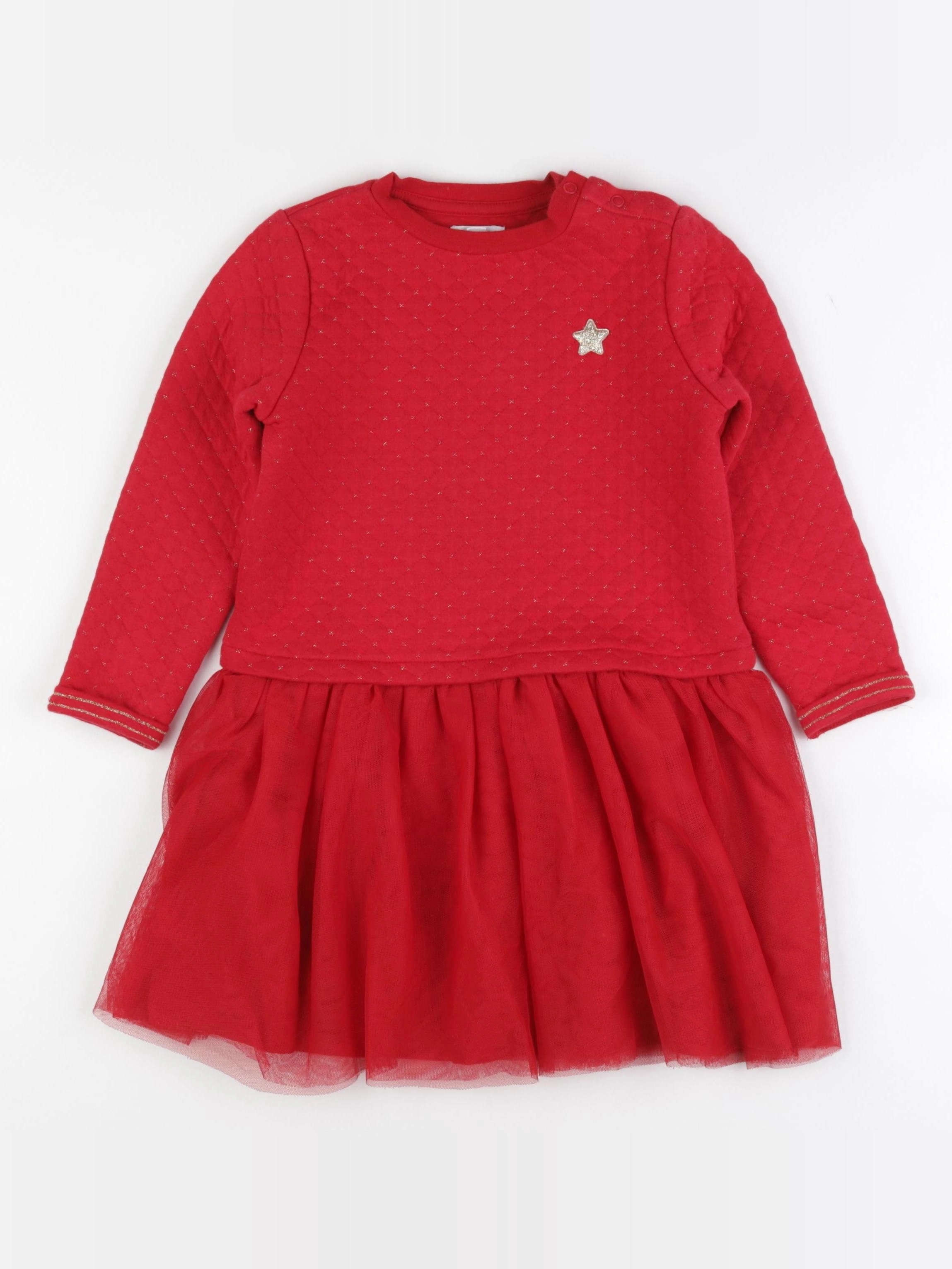 Vertbaudet - robe rouge - 6 ans
